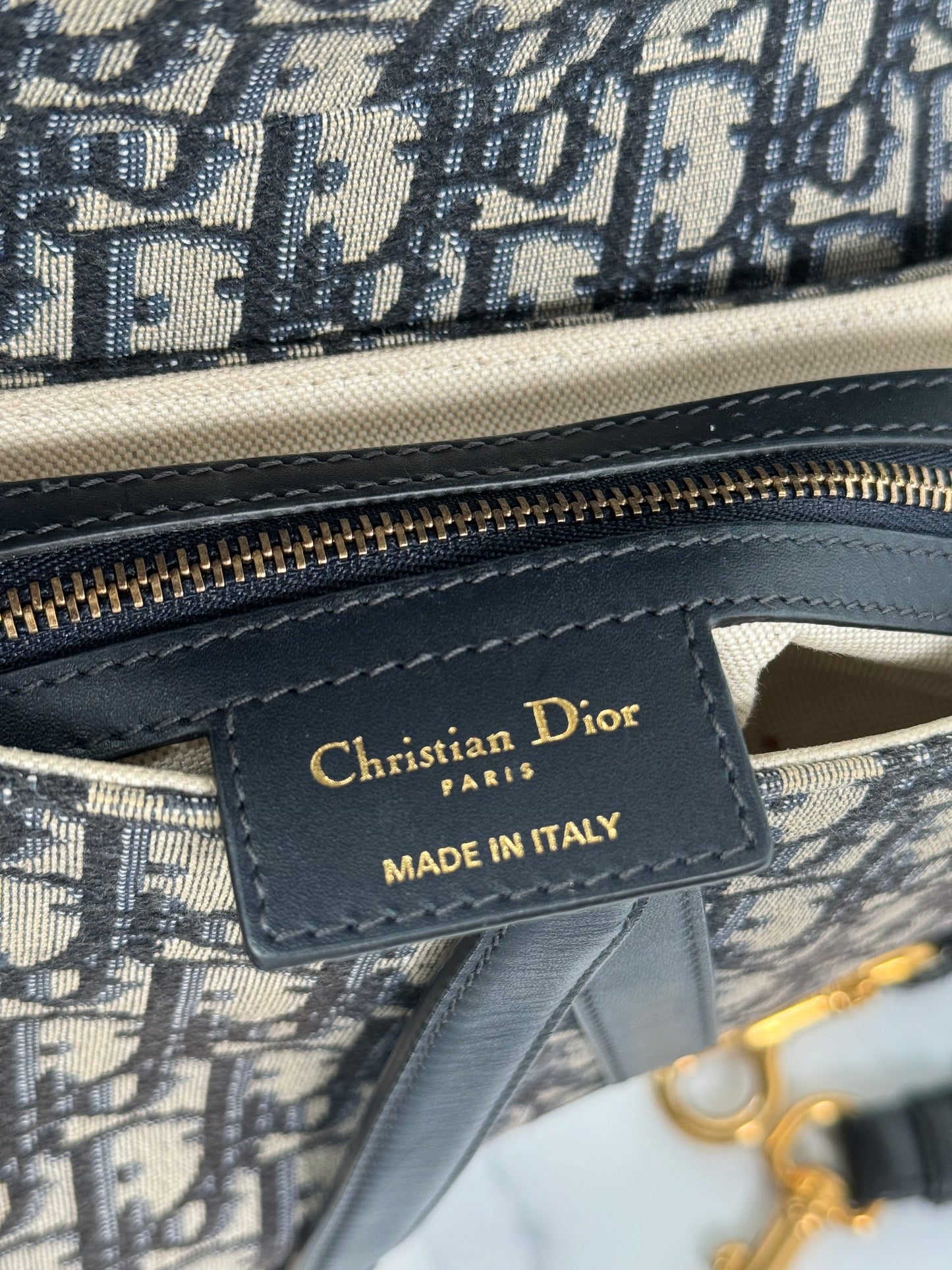 Preowned Christian Dior Saddle Bag with strap