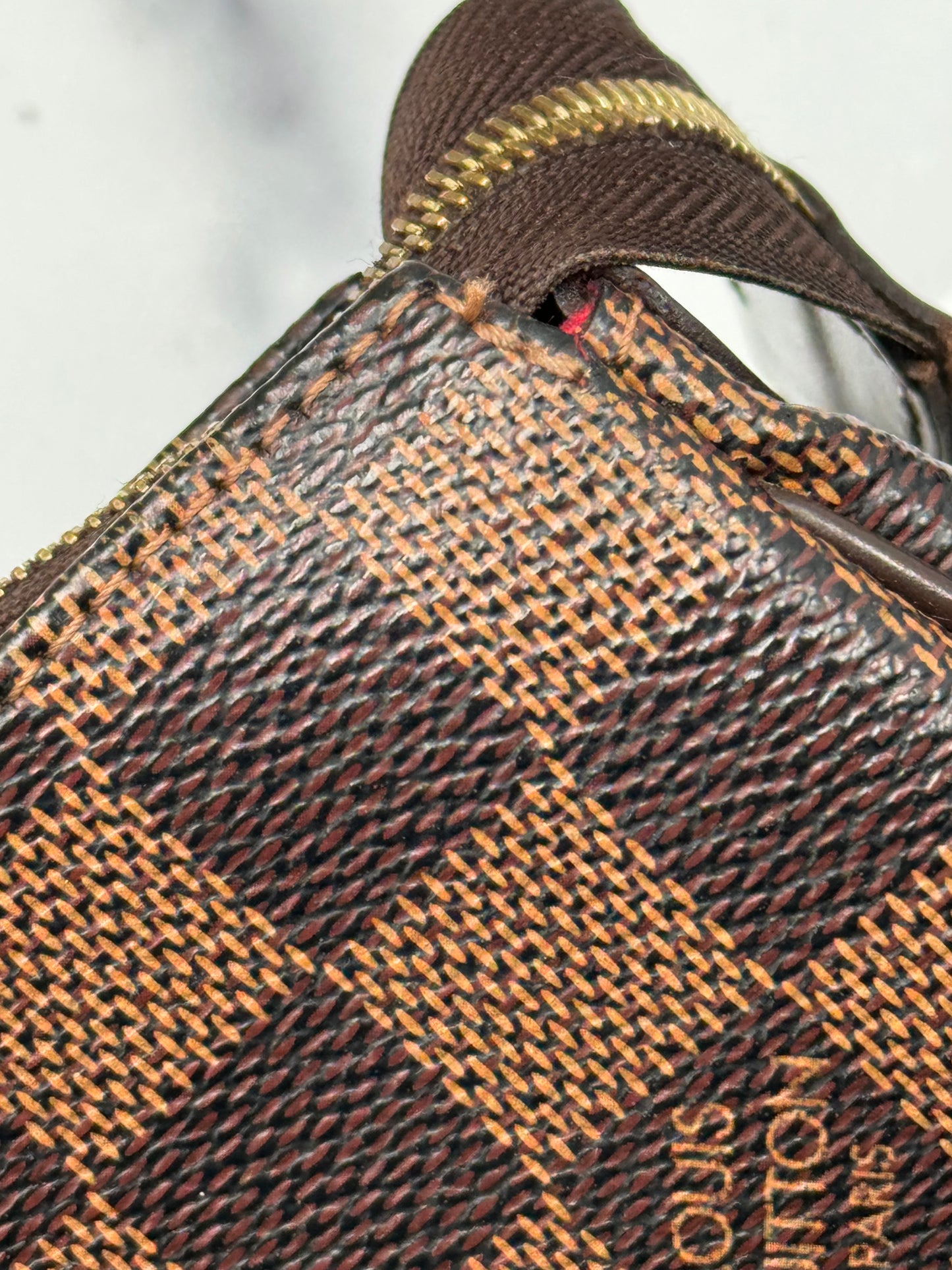 Preowned Louis Vuitton Eva Clutch Damier Ebene