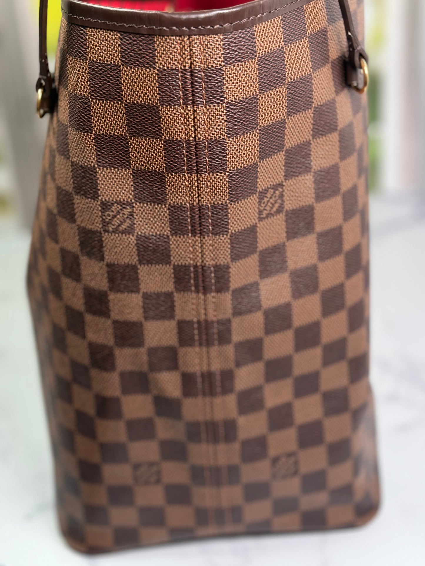 Preowned Neverful Damier Ebene GM size