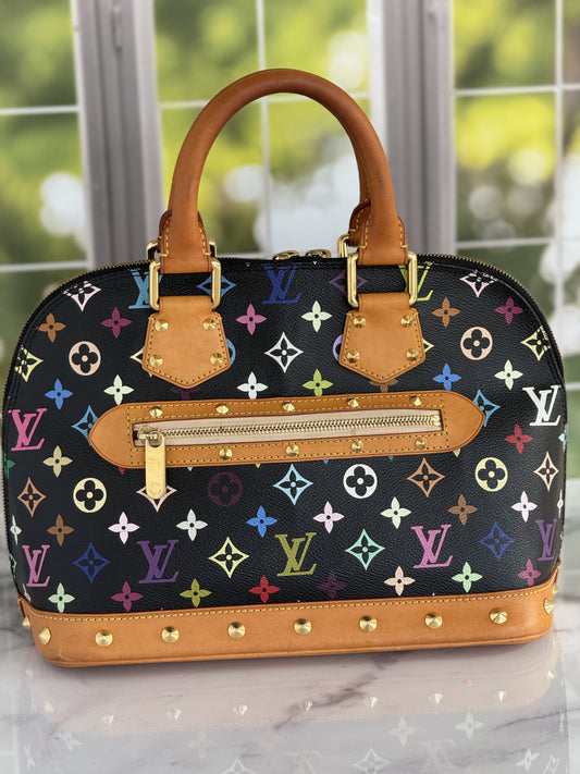 Pre-Owned Louis Vuitton Multicolor Alma Noir FL0024