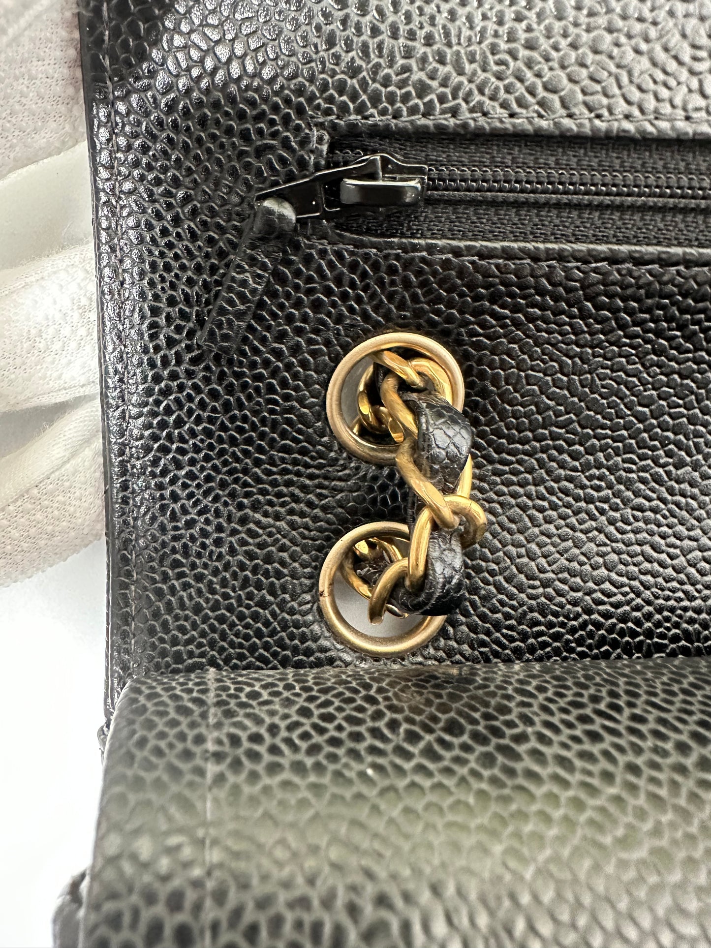 Preowned Vintage Chanel Classic Double Flap Medium GHW 8854609