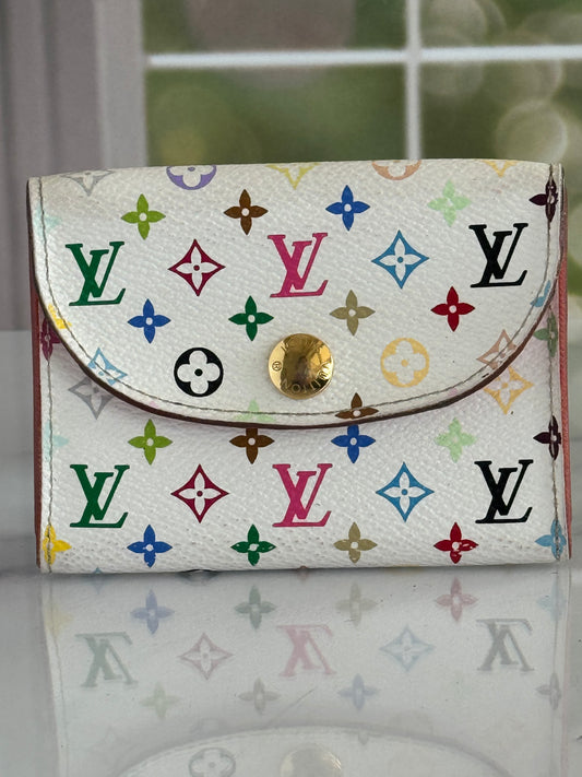 Pre-Owned Louis vuitton Card holder multicolor