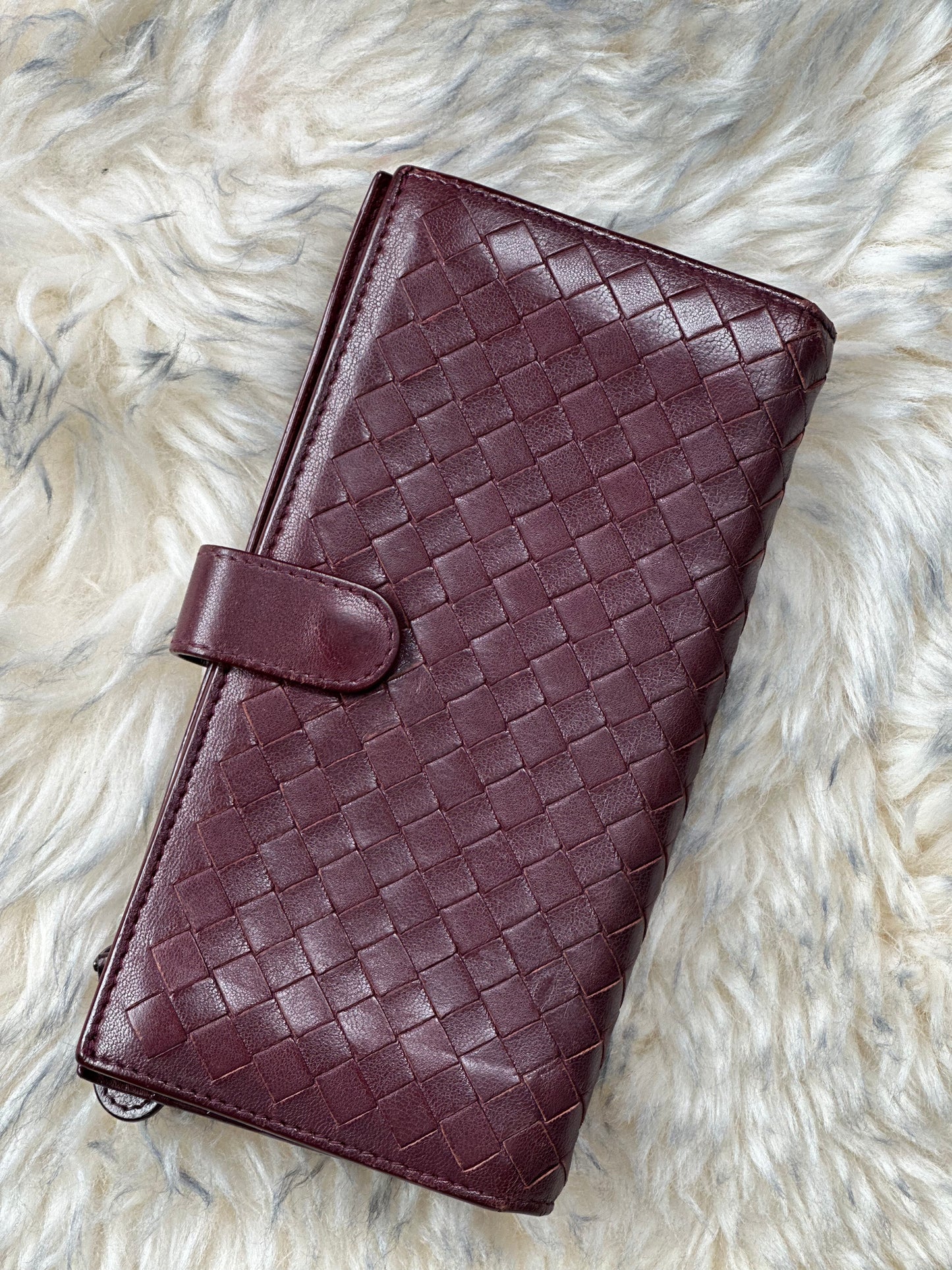 Preowned Bottega Veneta Long Wallet