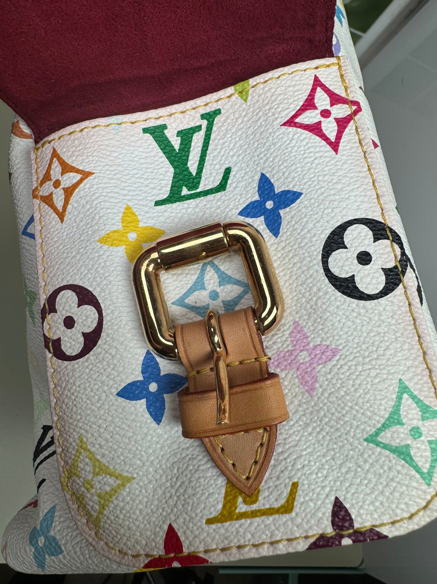 Pre-Owned Louis Vuitton Multicolor Bucket Drawstring Petit