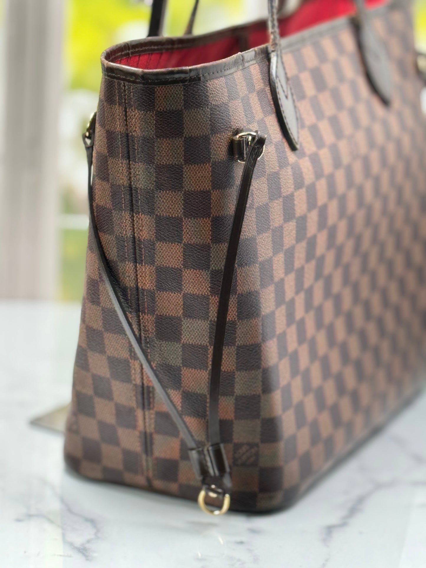 Preowned Louis Vuitton Neverful Damier Ebene