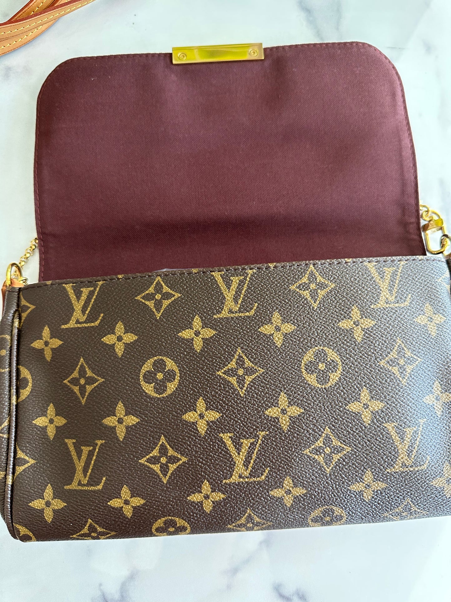 Preowned Louis Vuitton Favorite Monogram Mm Size