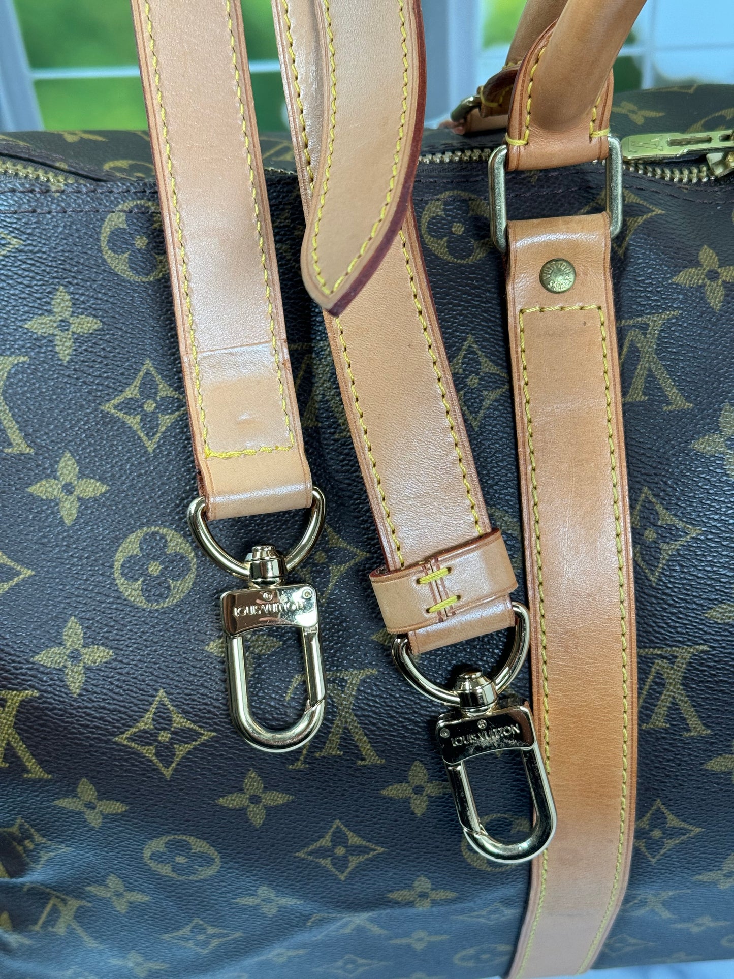 Preowned Louis Vuitton Keepall 45 Bandoliers