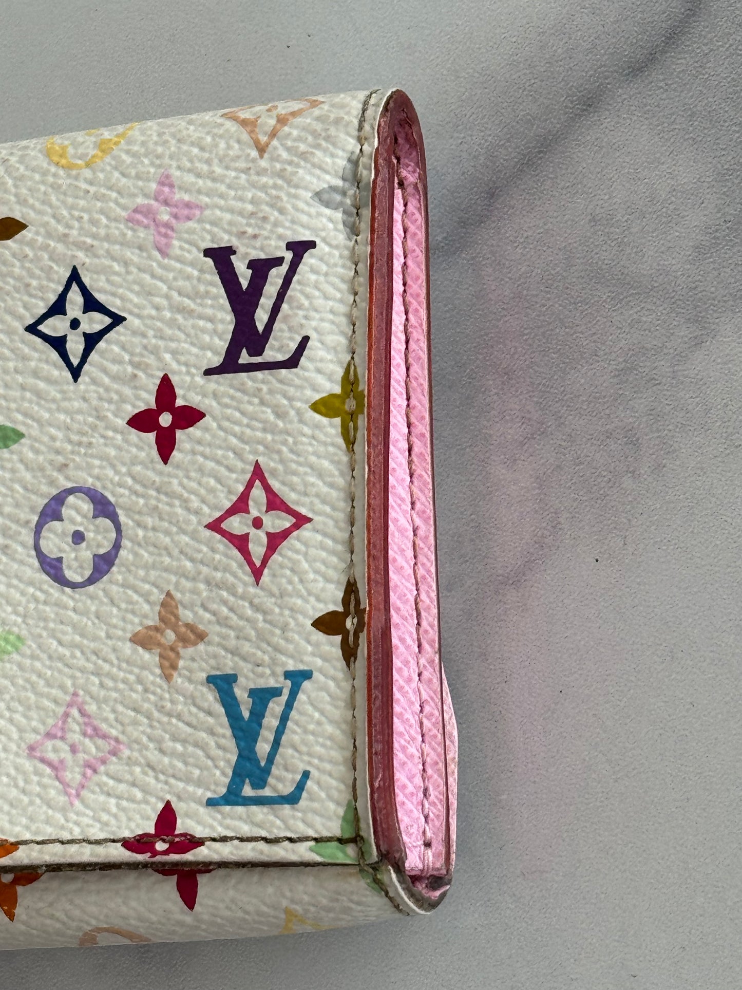 Pre-Owned Louis vuitton Card holder multicolor