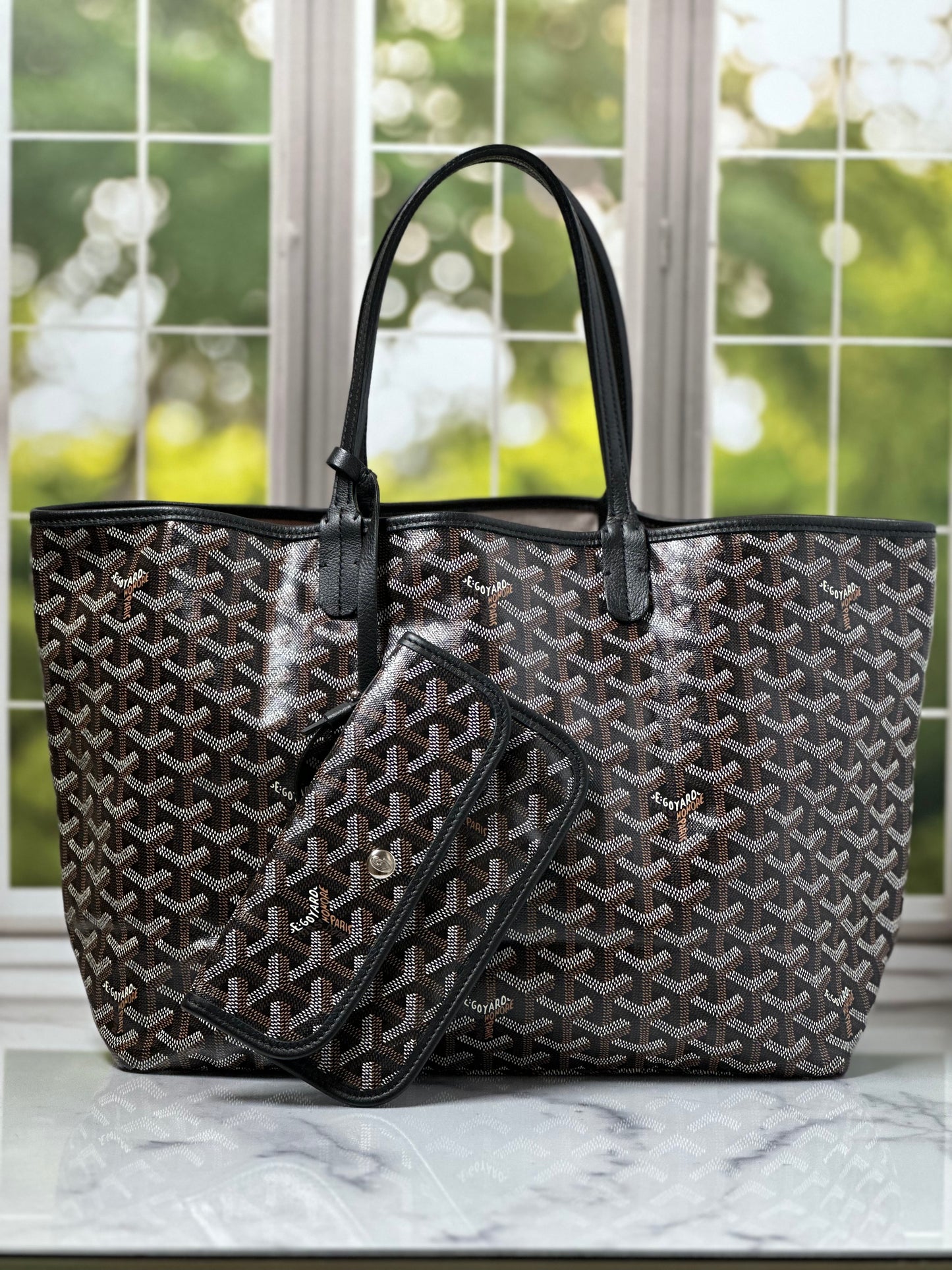 Preowned Goyard St Louis PM size Noir