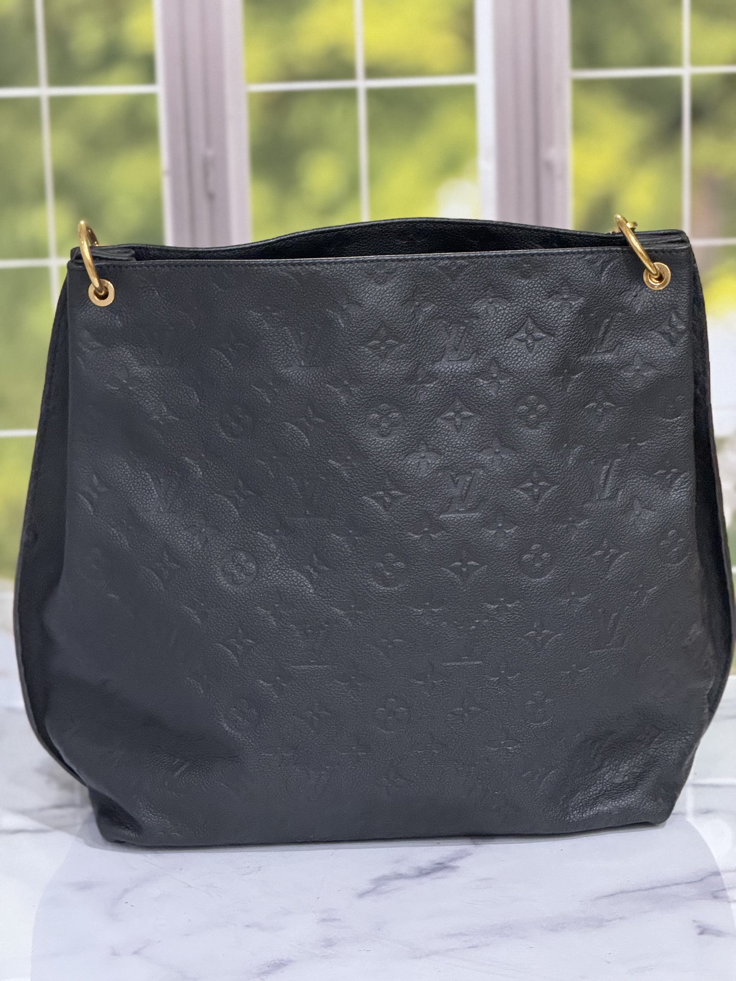 CA1134 Pre-Owned Louis Vuitton Metis Hobo Empreinte Noir