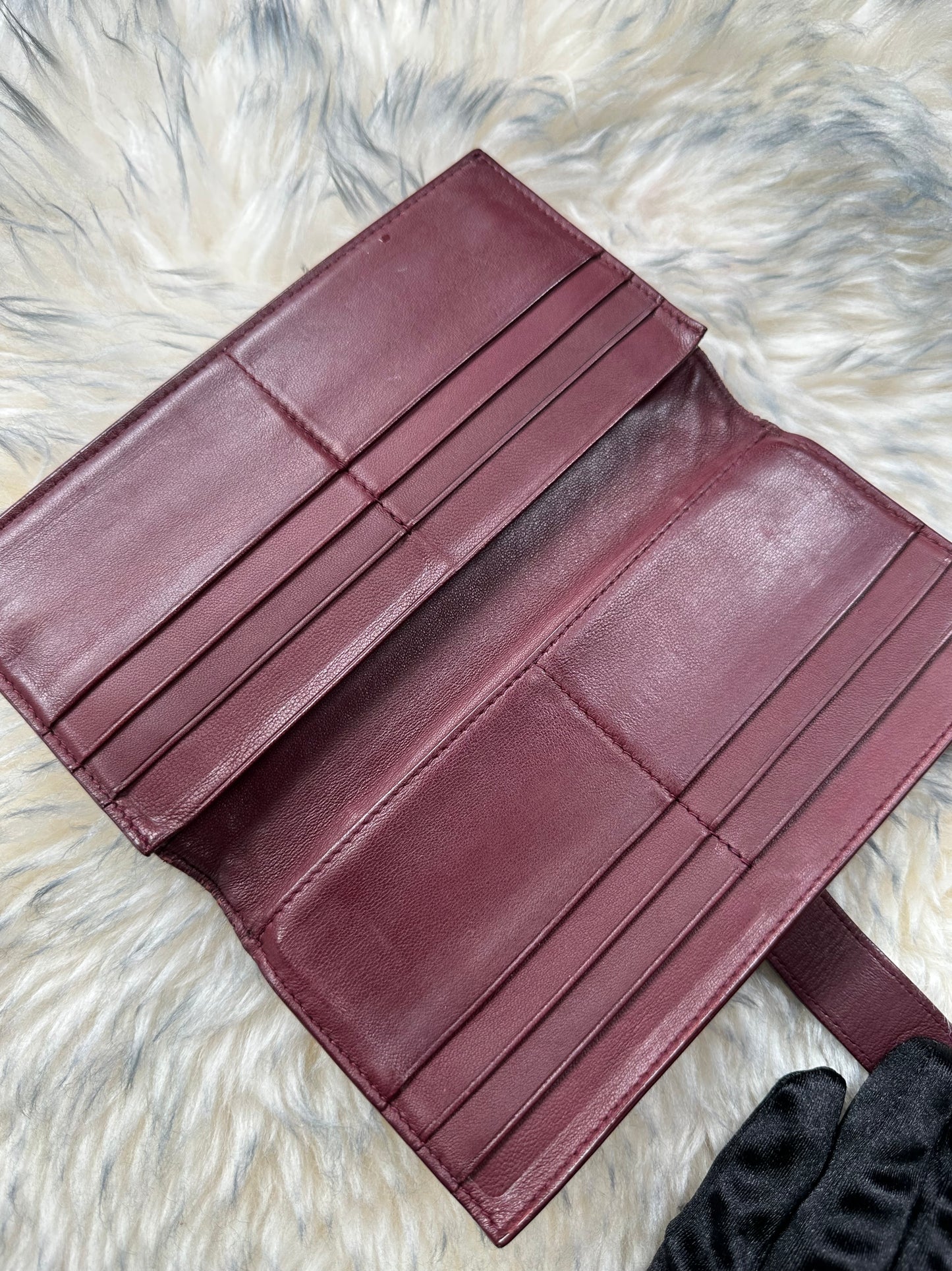 Preowned Bottega Veneta Long Wallet