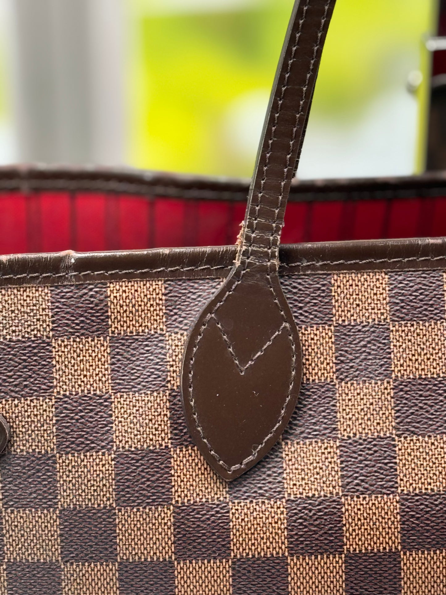 Preowned Louis Vuitton Neverful Damier Ebene