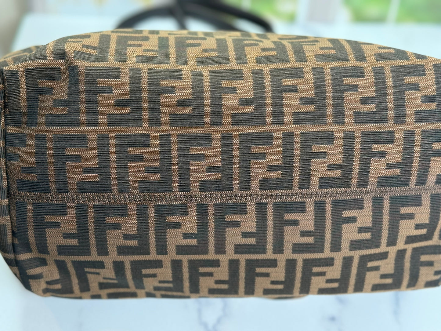 Preowned Fendi Chef Pocket Zucca Canvass Large