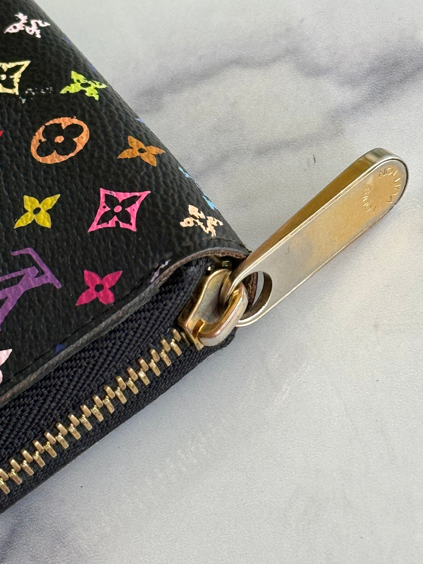 Pre-Owned Louis Vuitton Murakami long Zippy wallet