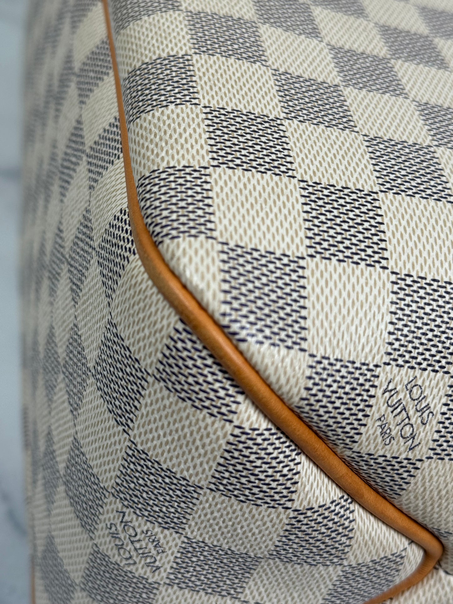 Preowned Louis Vuitton Delightful PM size Damier Azur