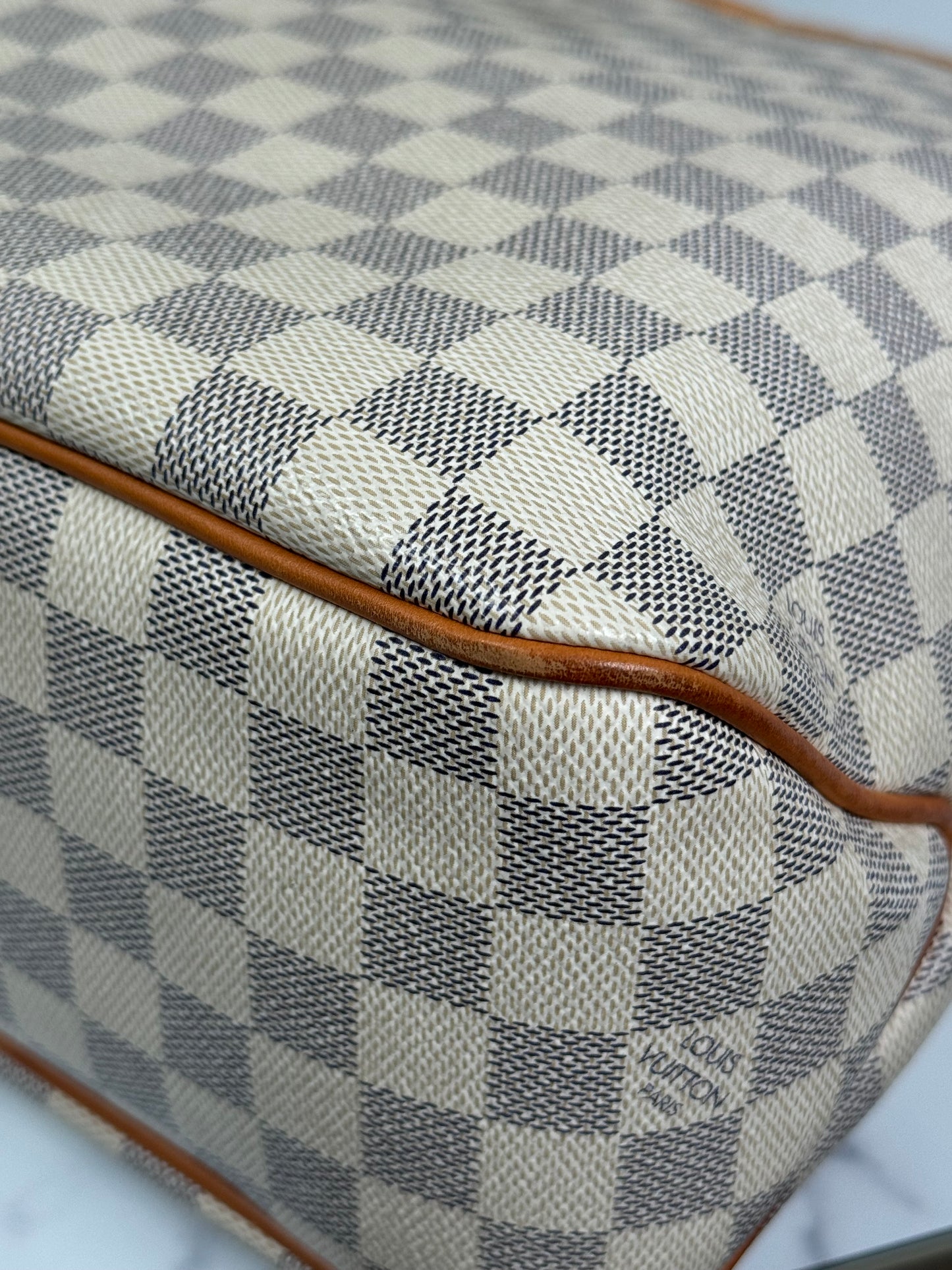 Preowned Louis Vuitton Delightful PM size Damier Azur