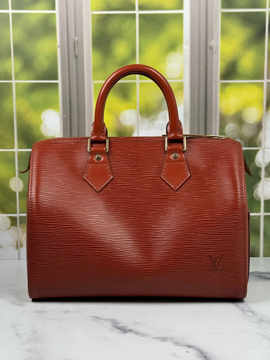 Preowned Louis Vuitton Speedy 25 Epi Leather