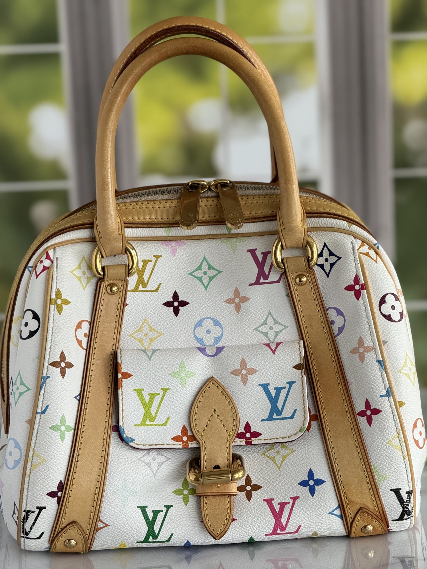 Pre-Owned Louis Vuitton Multicolor Priscilla White SP0086