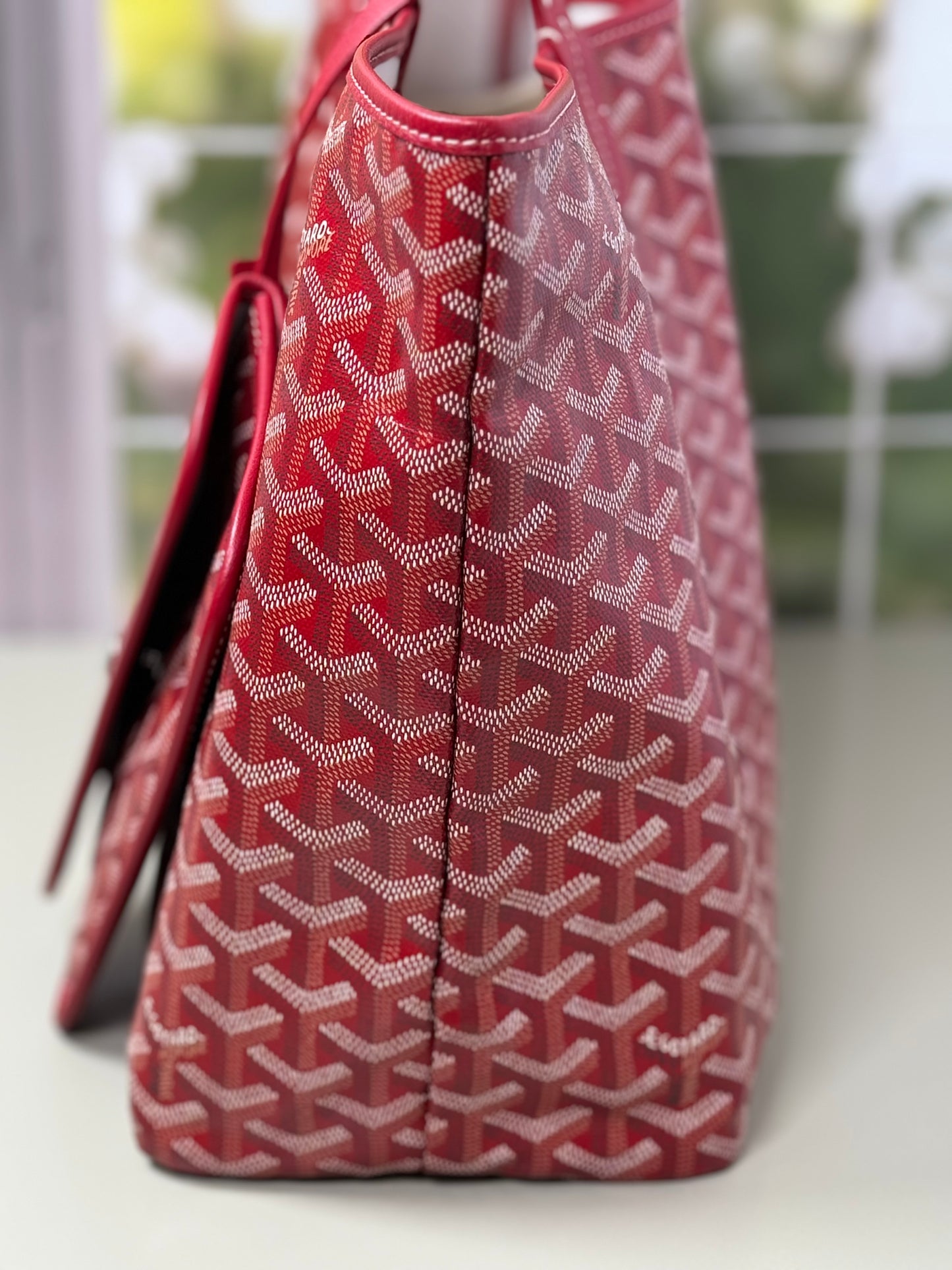 Preowned Goyard St Louis PM size Rouge(Red)