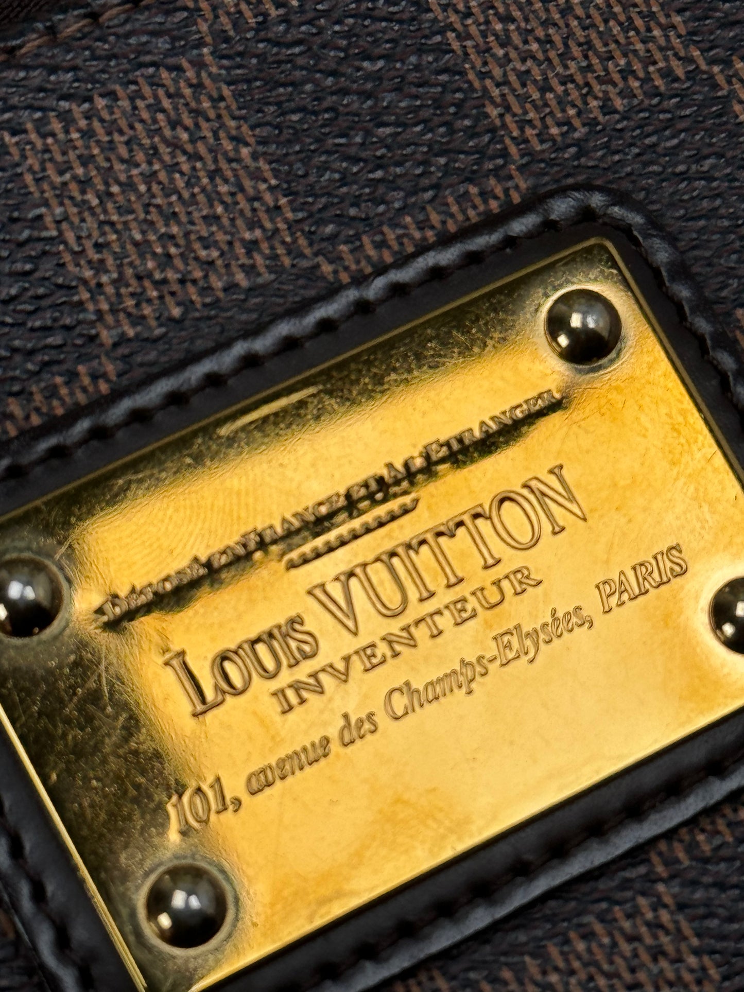 Preowned Louis Vuitton Eva Clutch Damier Ebene