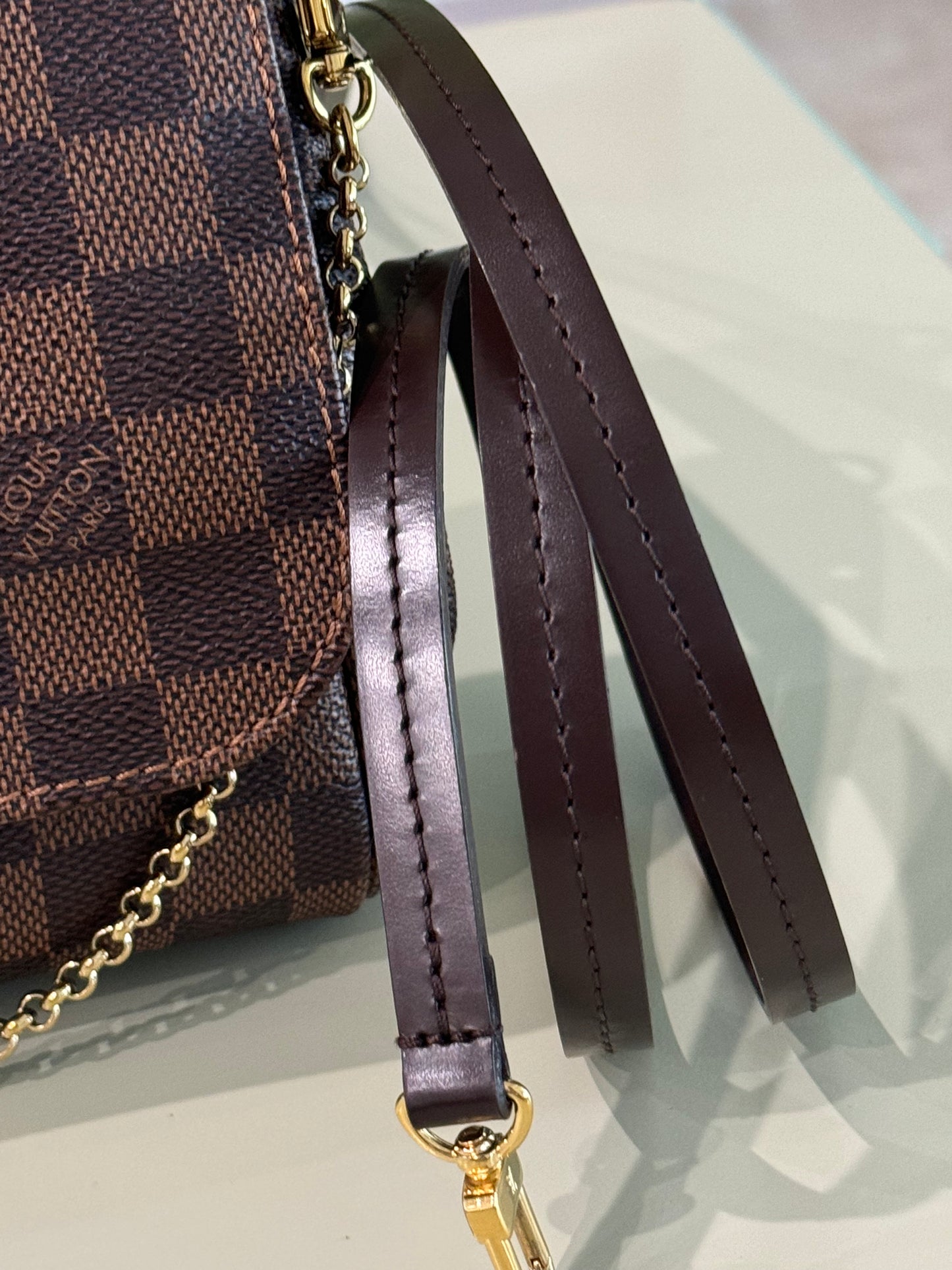 PREOWNED LOUIS VUITTON FAVORITE DAMIER EBENE