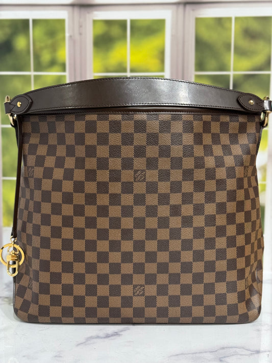 Pre-Owned Louis Vuitton Delightful Damier Ebene Mm size