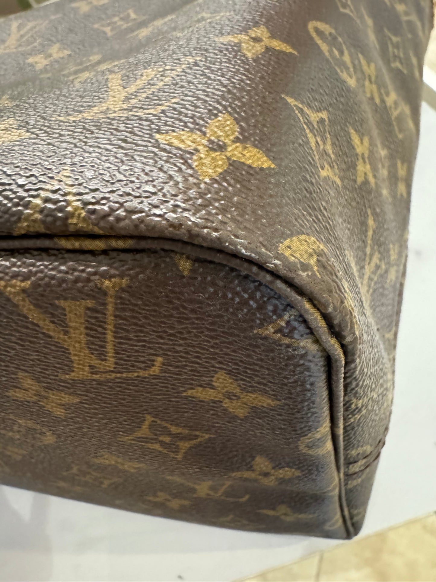 FL1195 Pre-Owned Louis Vuitton Neverful GM size Monogram