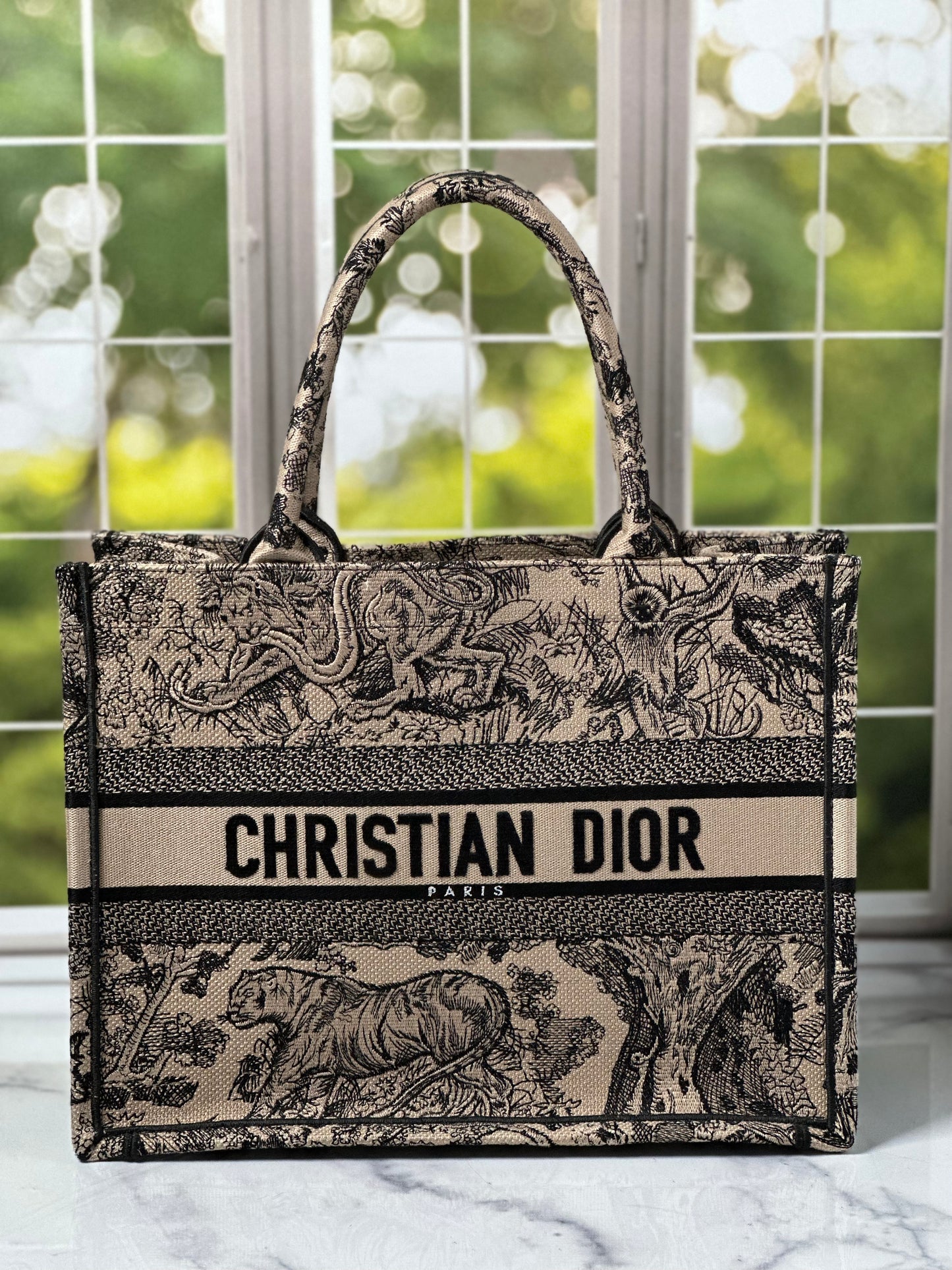 Preowned Christian Dior Booktote MM size