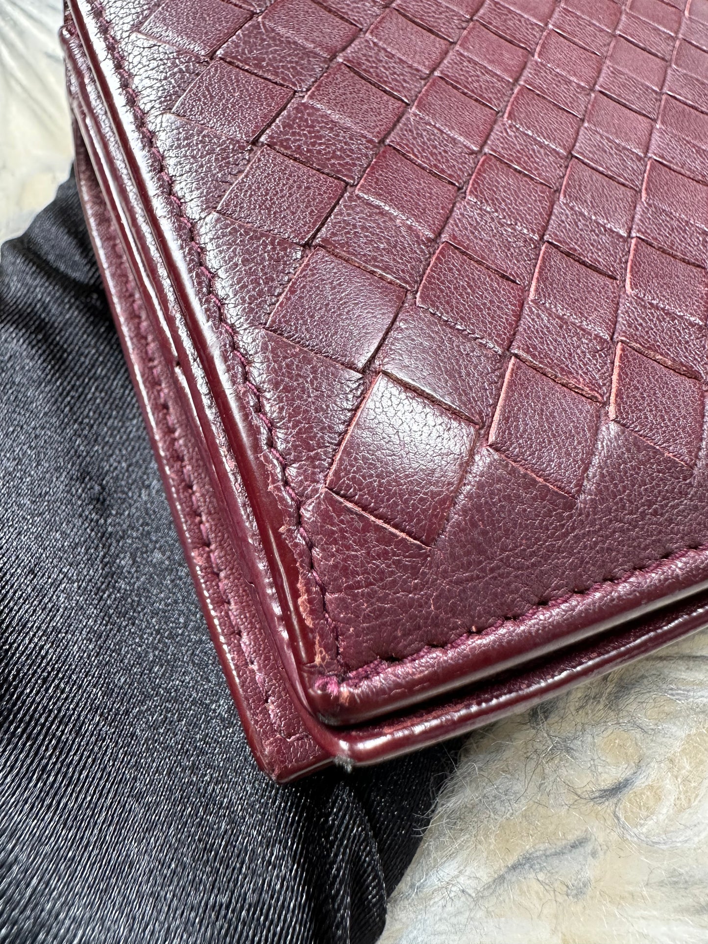 Preowned Bottega Veneta Long Wallet