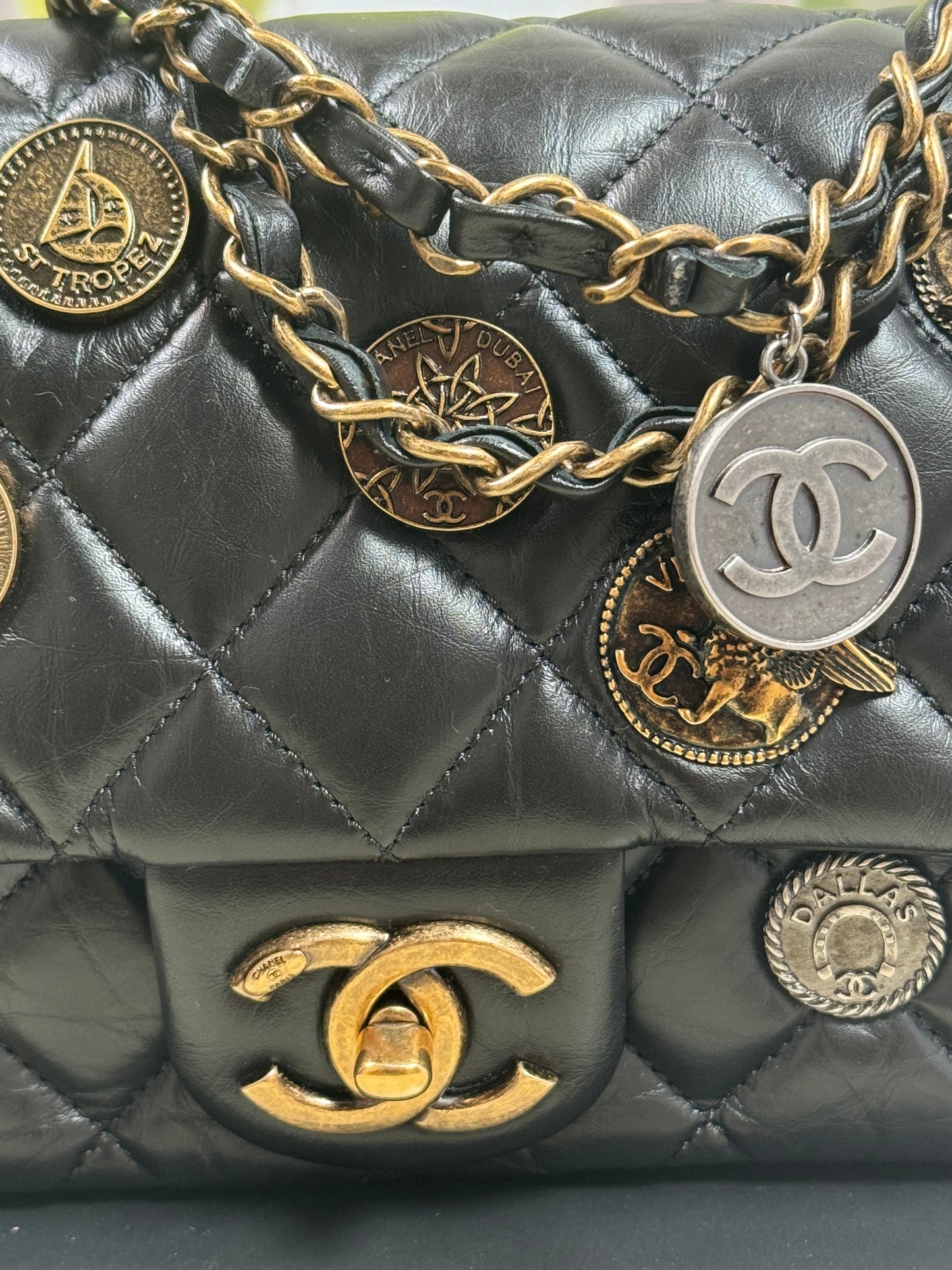 Preowned Chanel Medallion Medium Flap