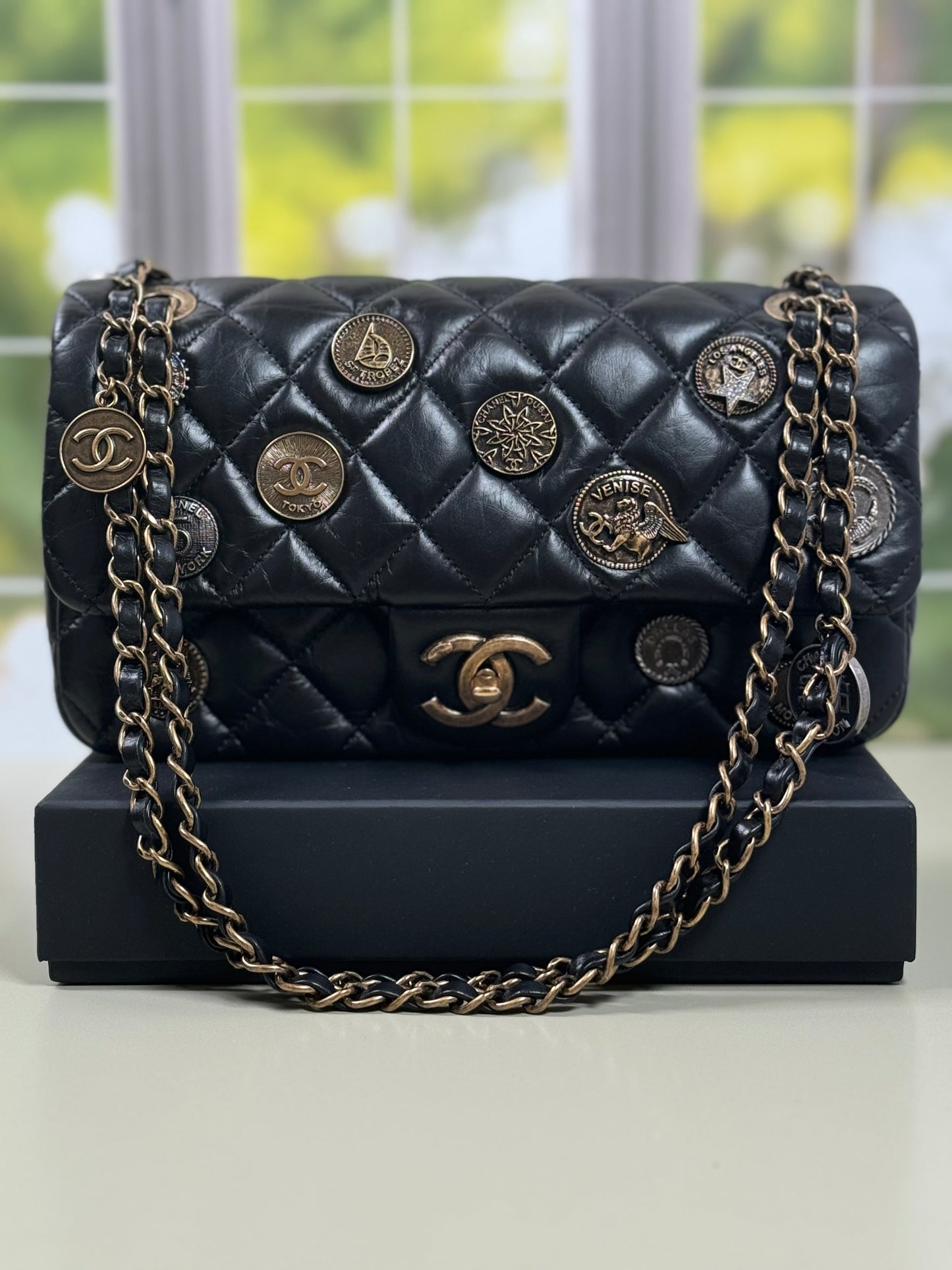 Preowned Chanel Medallion Medium Flap