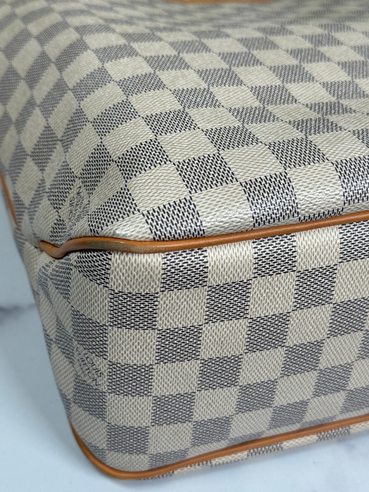 Preowned Louis Vuitton Delightful PM size Damier Azur