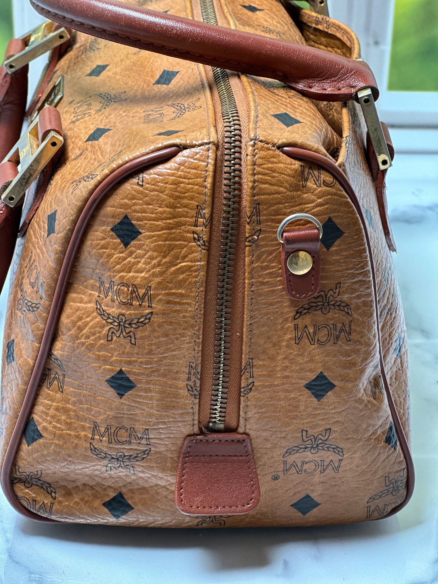 Preowned MCM Boston Bag