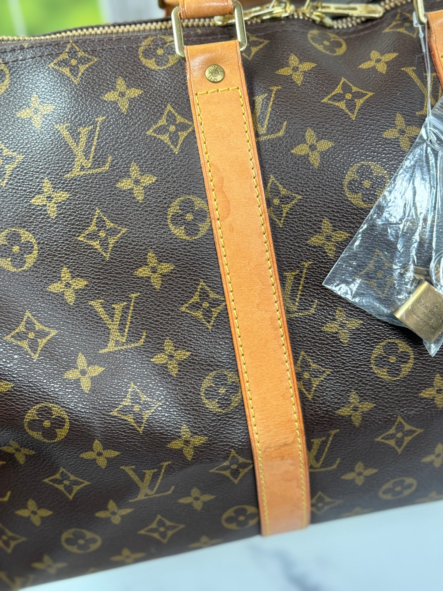 Preowned Louis Vuitton Keepall 45 Bandoliers