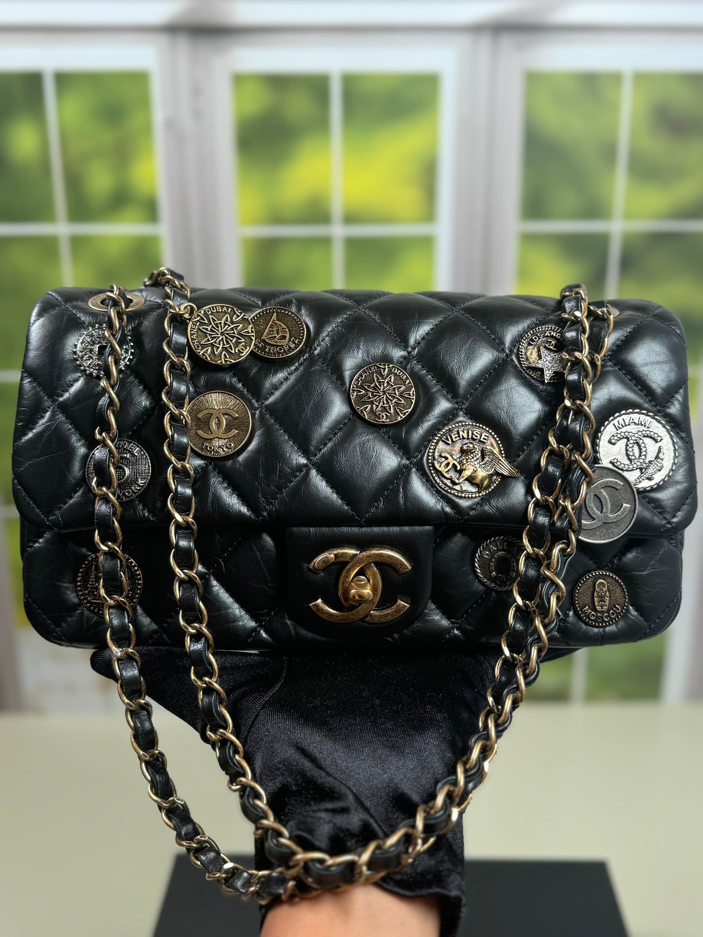 Preowned Chanel Medallion Medium Flap