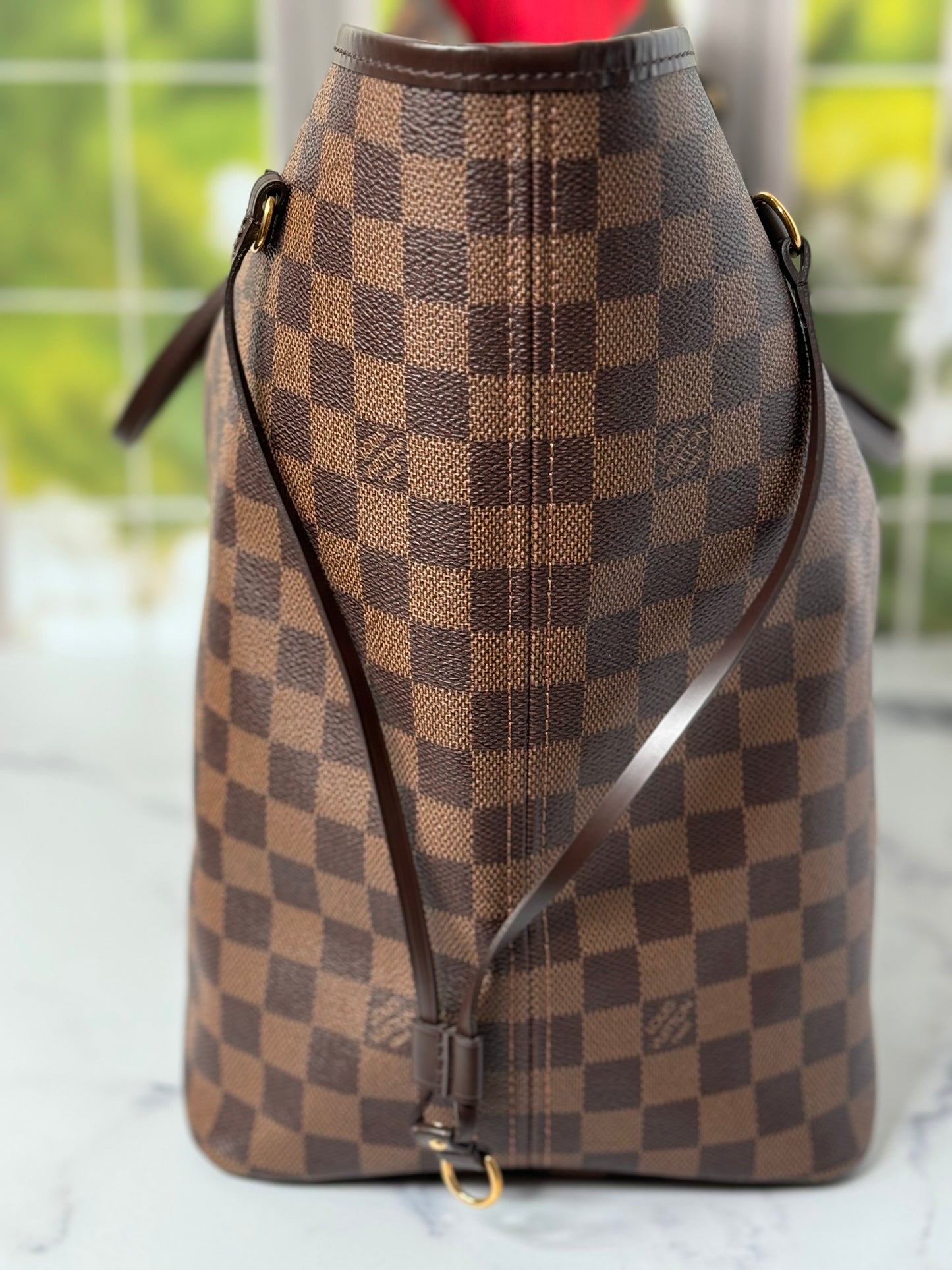 Preowned Neverful Damier Ebene GM size