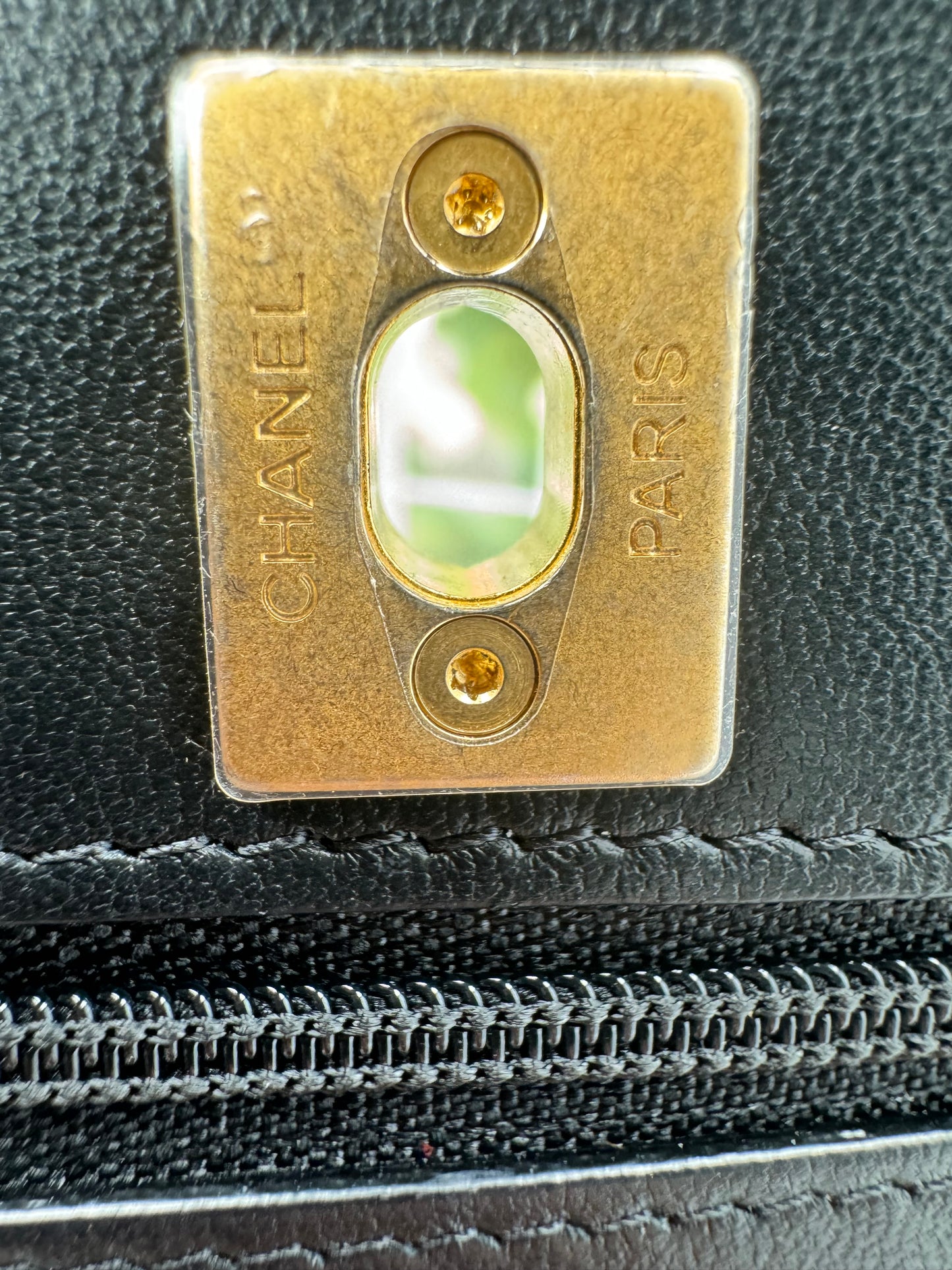 Preowned Chanel Clutch With Chain Microchip