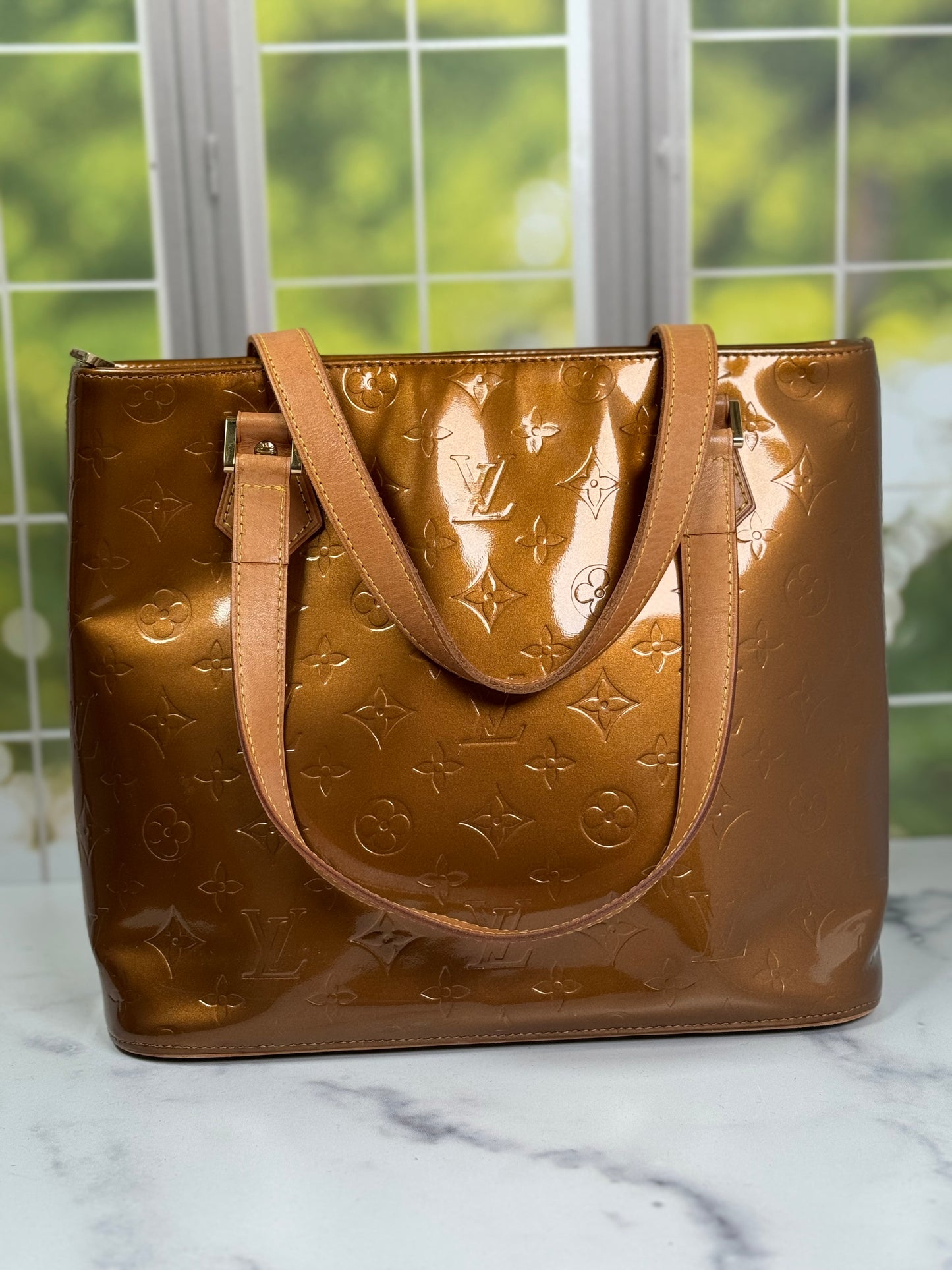 Preowned Louis Vuitton Houston Bag Monogram Vernis