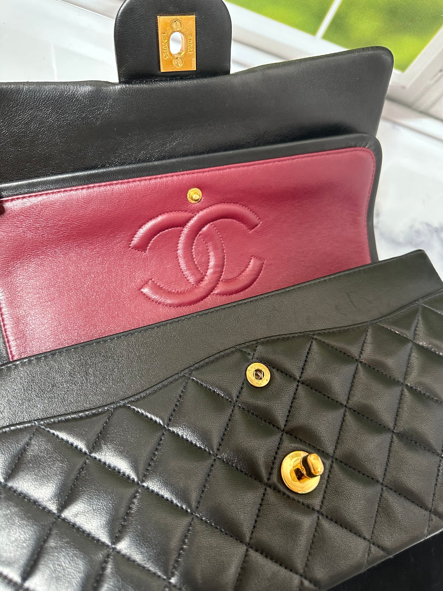 Preowned Chanel Classic Double Flap Lambskin GHW