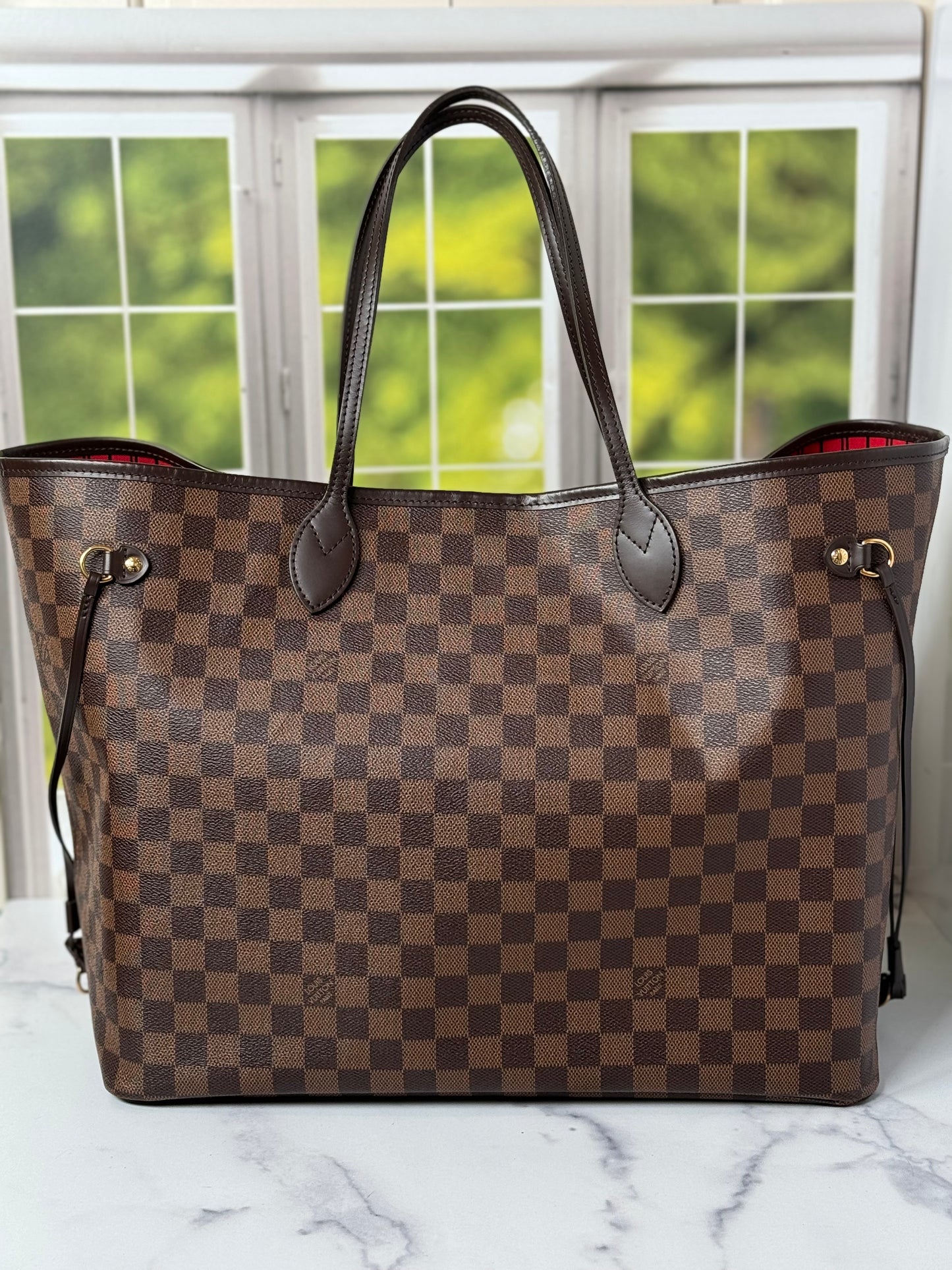 Preowned Neverful Damier Ebene GM size