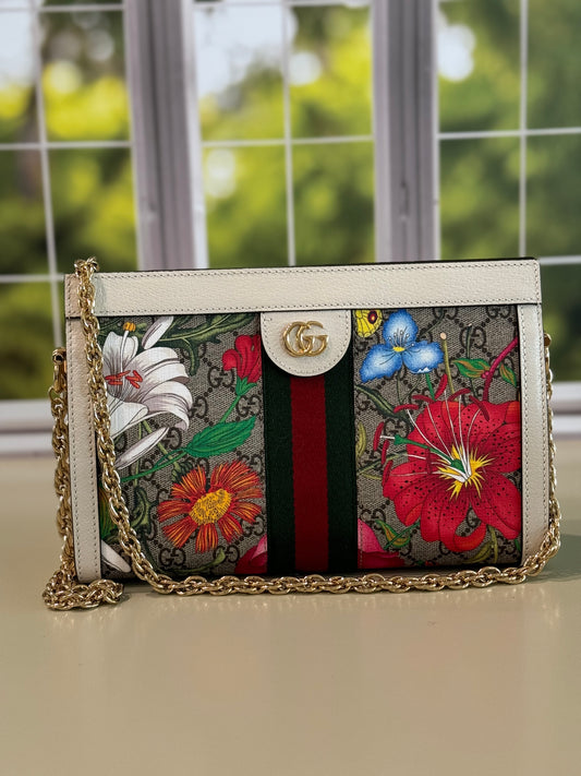 Preowned Gucci Shoulder Bag floral