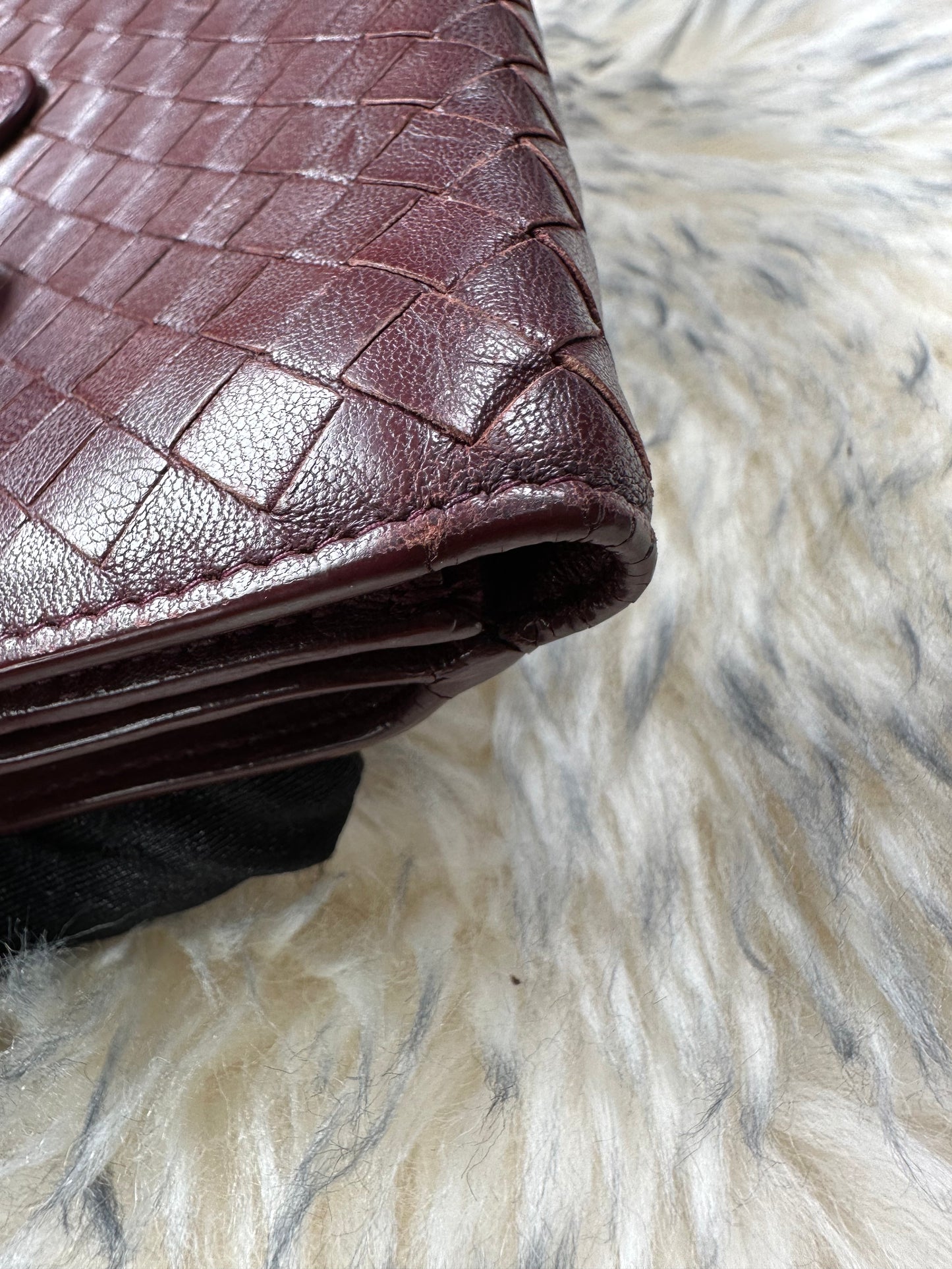 Preowned Bottega Veneta Long Wallet