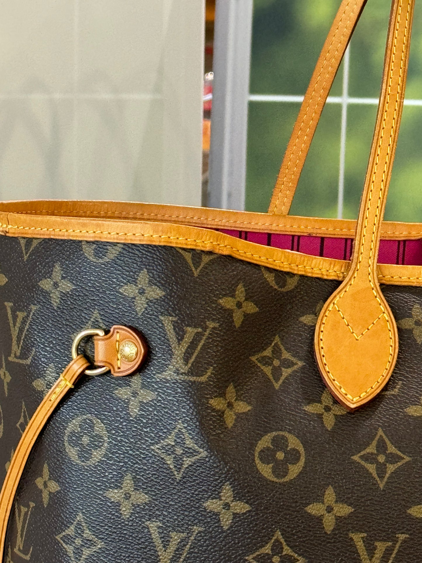 FL1195 Pre-Owned Louis Vuitton Neverful GM size Monogram