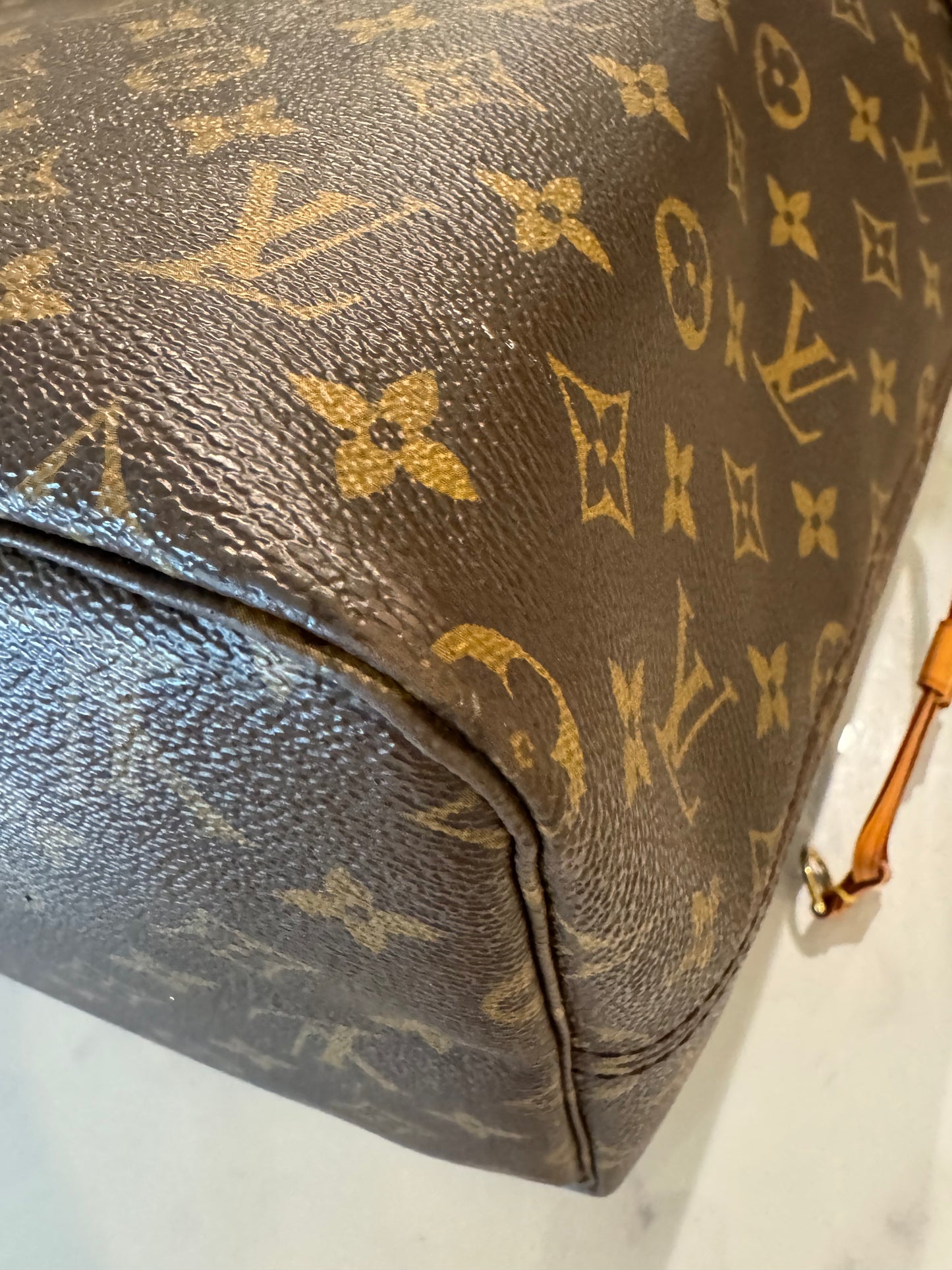 FL1195 Pre-Owned Louis Vuitton Neverful GM size Monogram