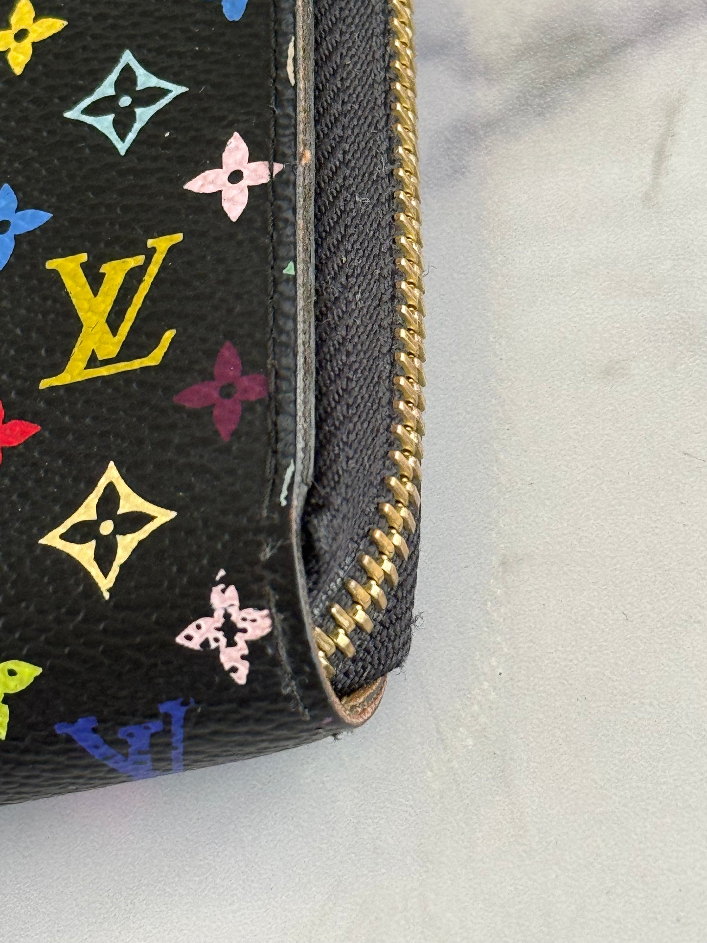 Pre-Owned Louis Vuitton Murakami long Zippy wallet