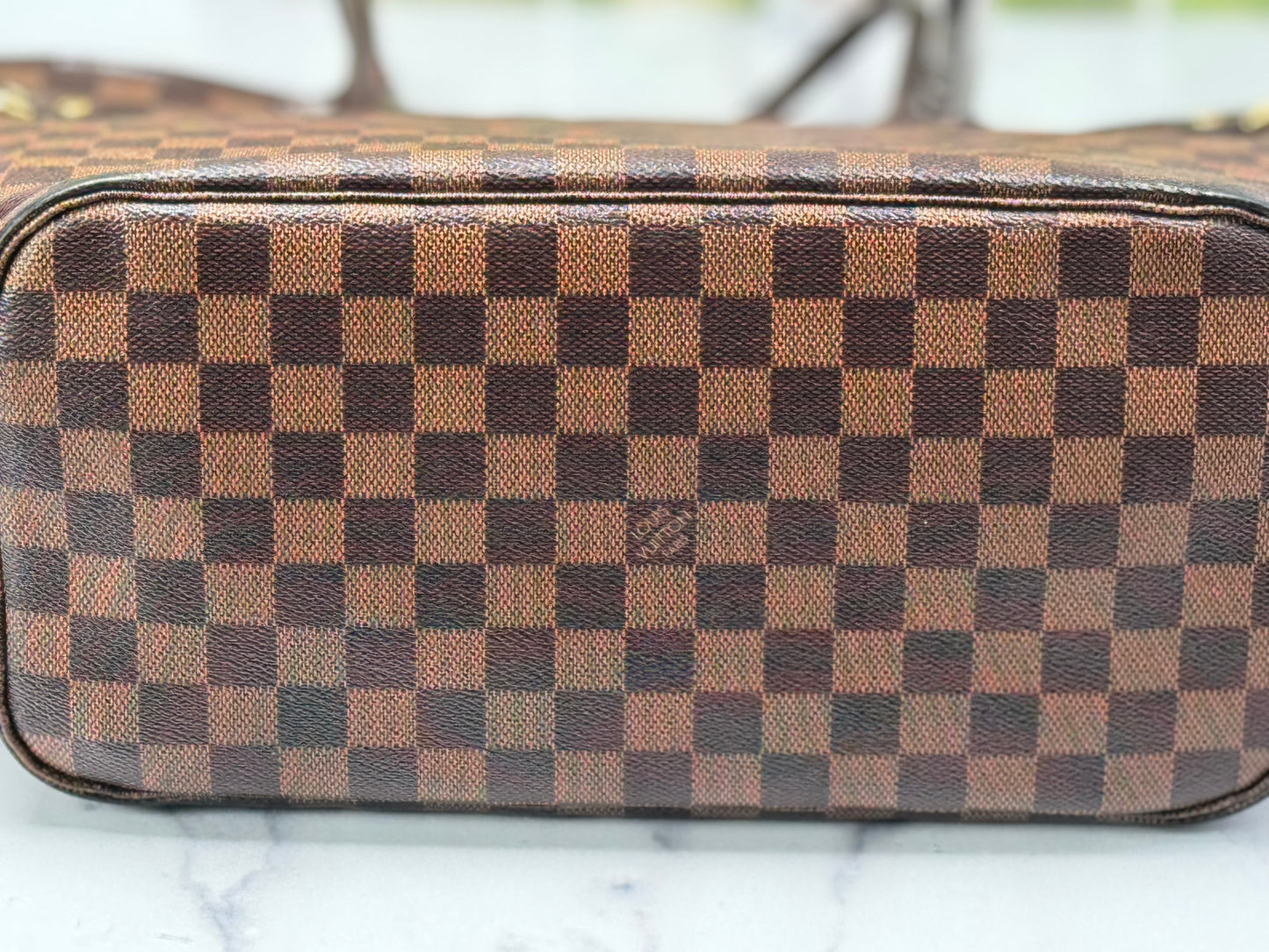 Preowned Louis Vuitton Neverful Damier Ebene