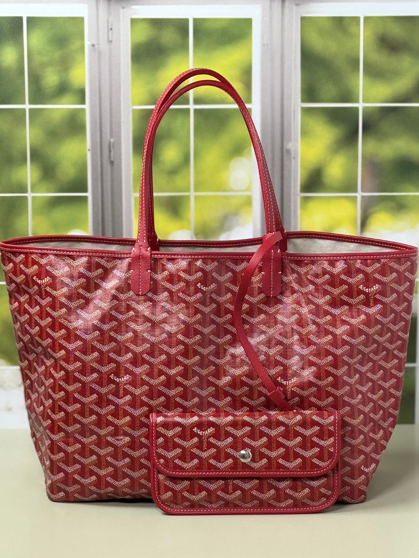 Preowned Goyard St Louis PM size Rouge(Red)