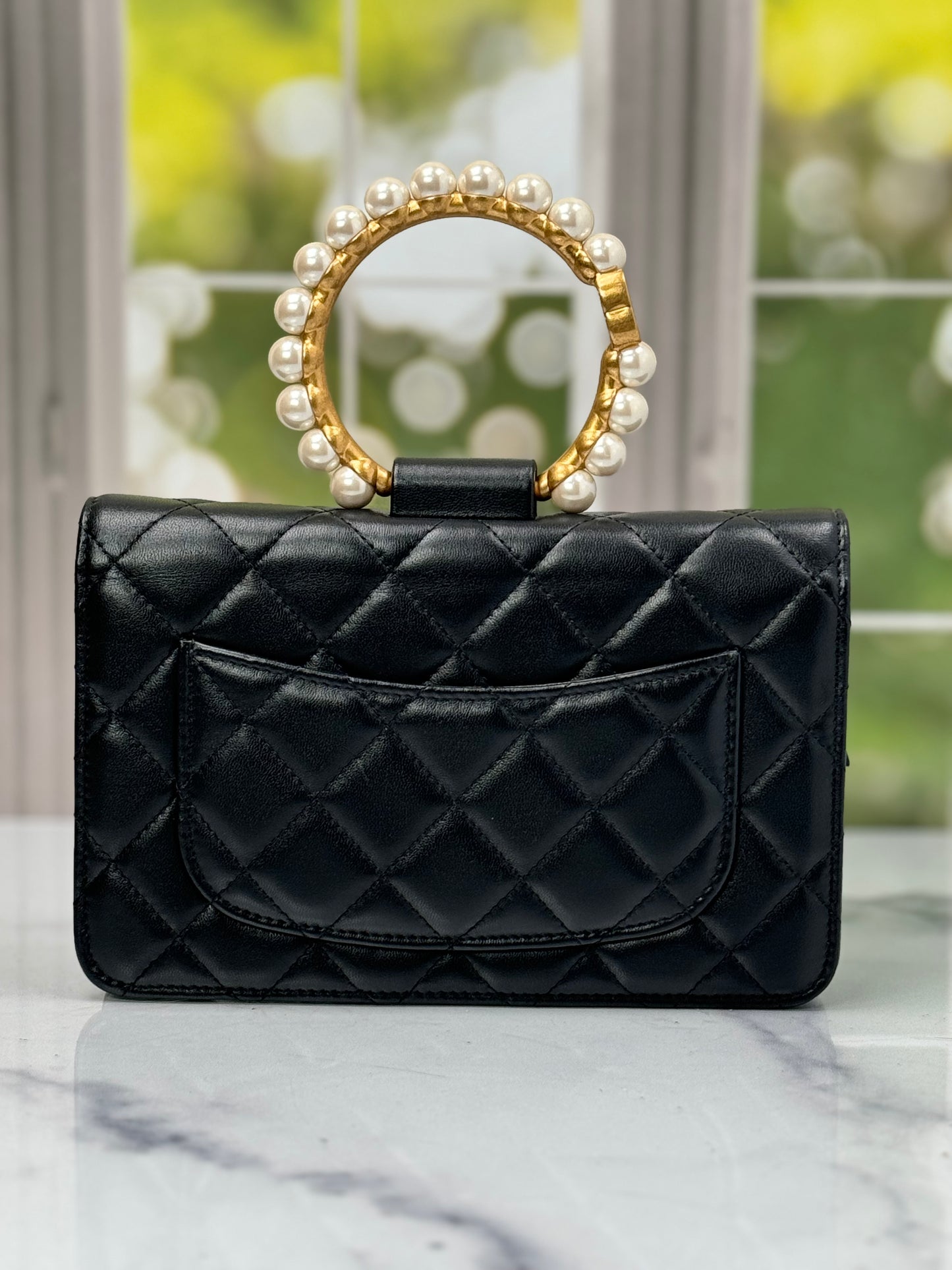 Preowned Chanel Clutch With Chain Microchip