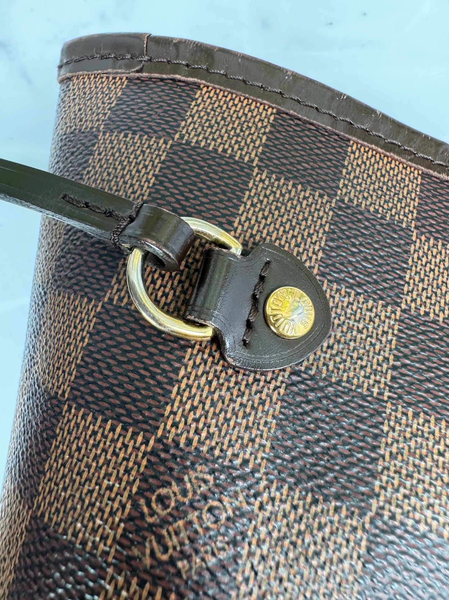 Preowned Louis Vuitton Neverful Damier Ebene