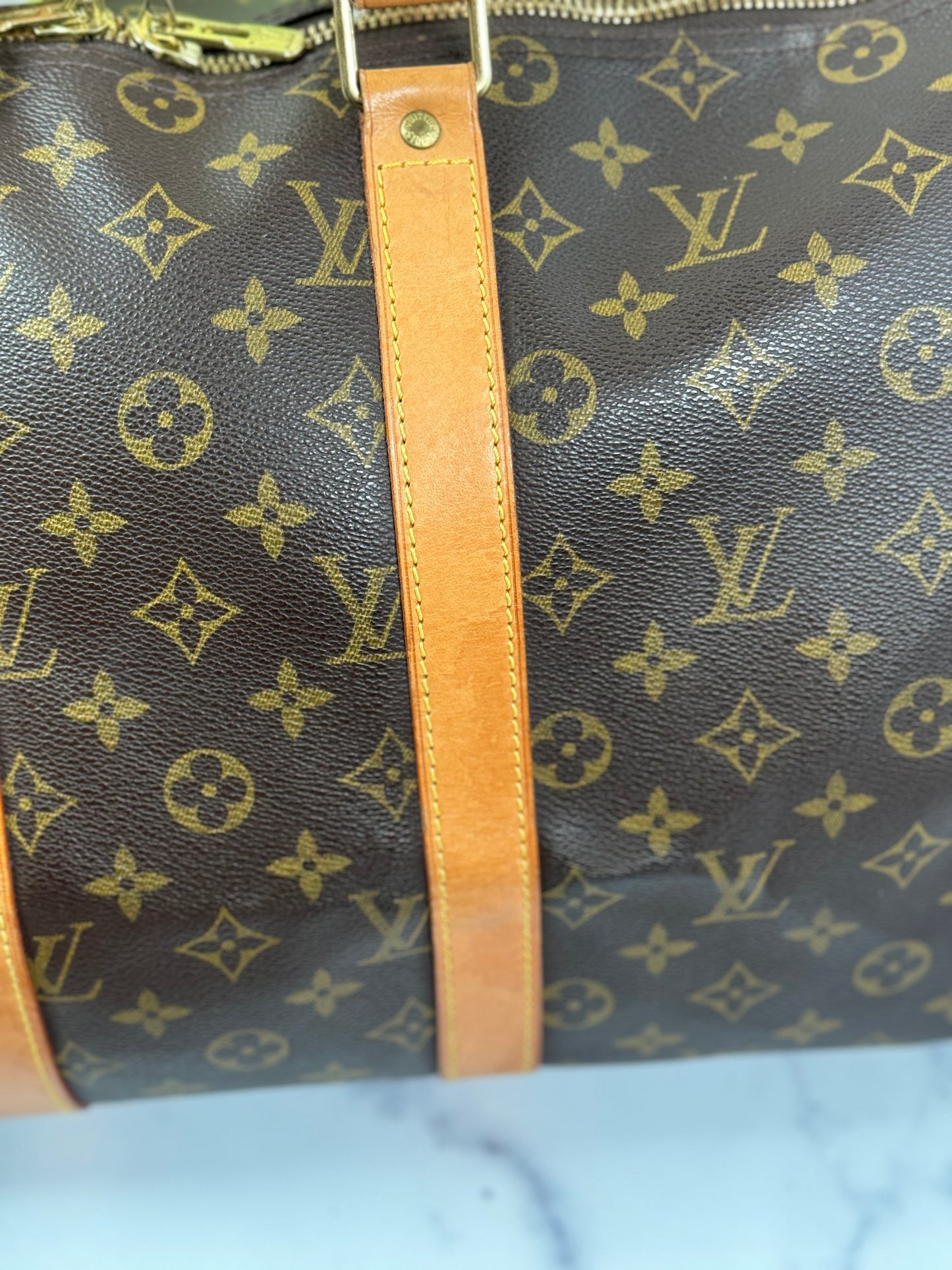 Preowned Louis Vuitton Keepall 45 Bandoliers